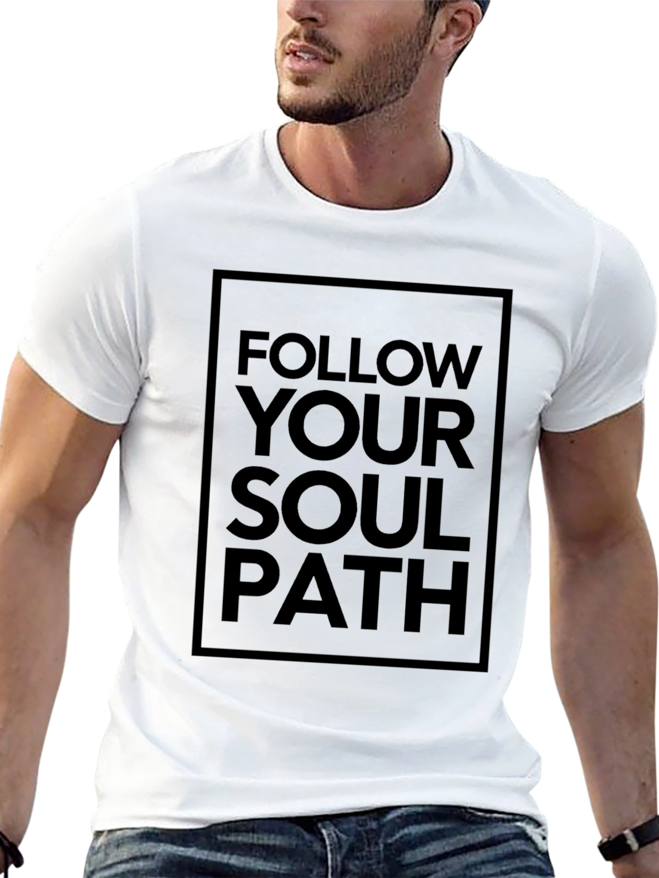 Follow Your Soul Path Graphic Tee - Black T-Shirt