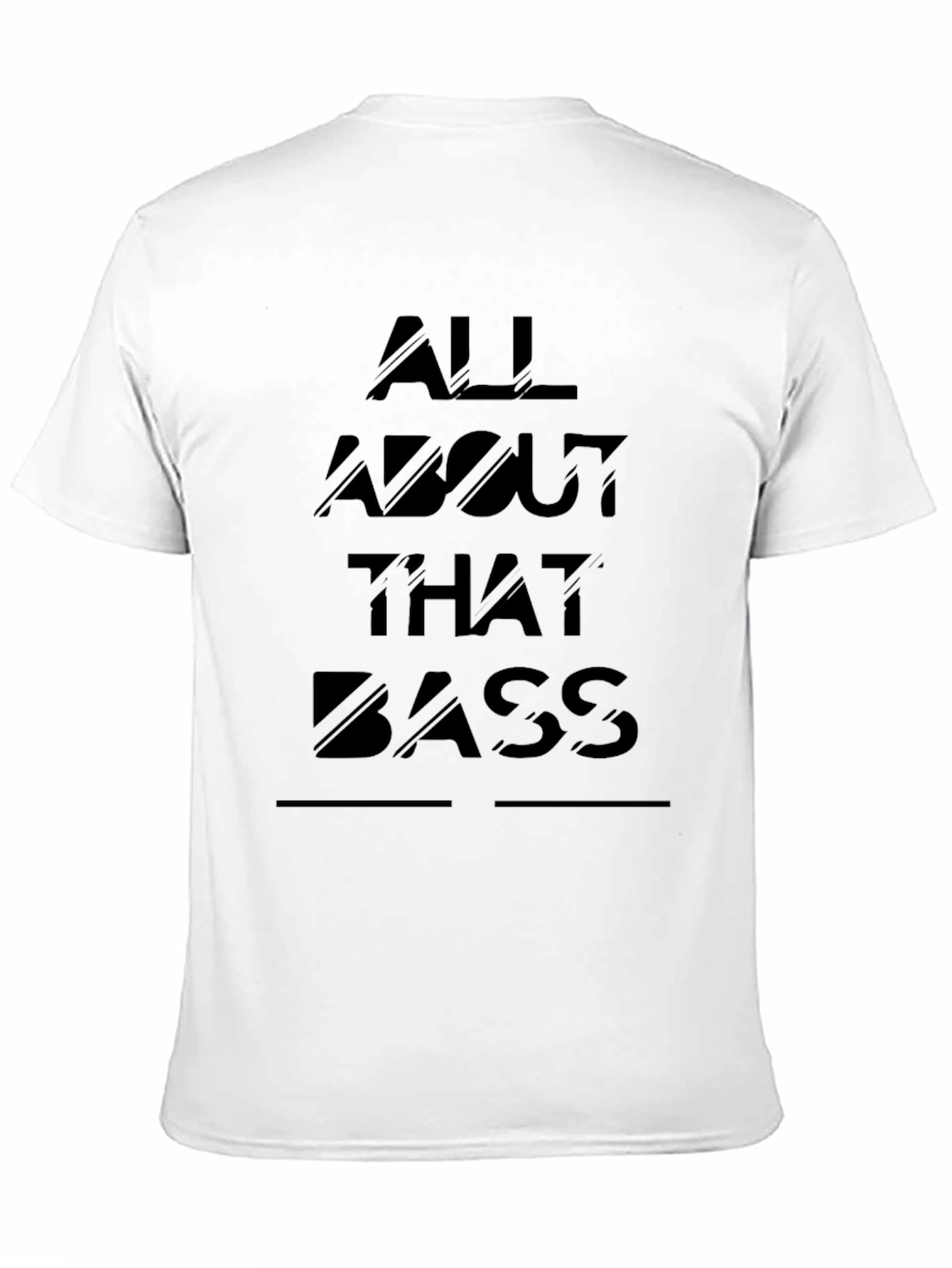 All About That Bass Graphic T-Shirt - Black