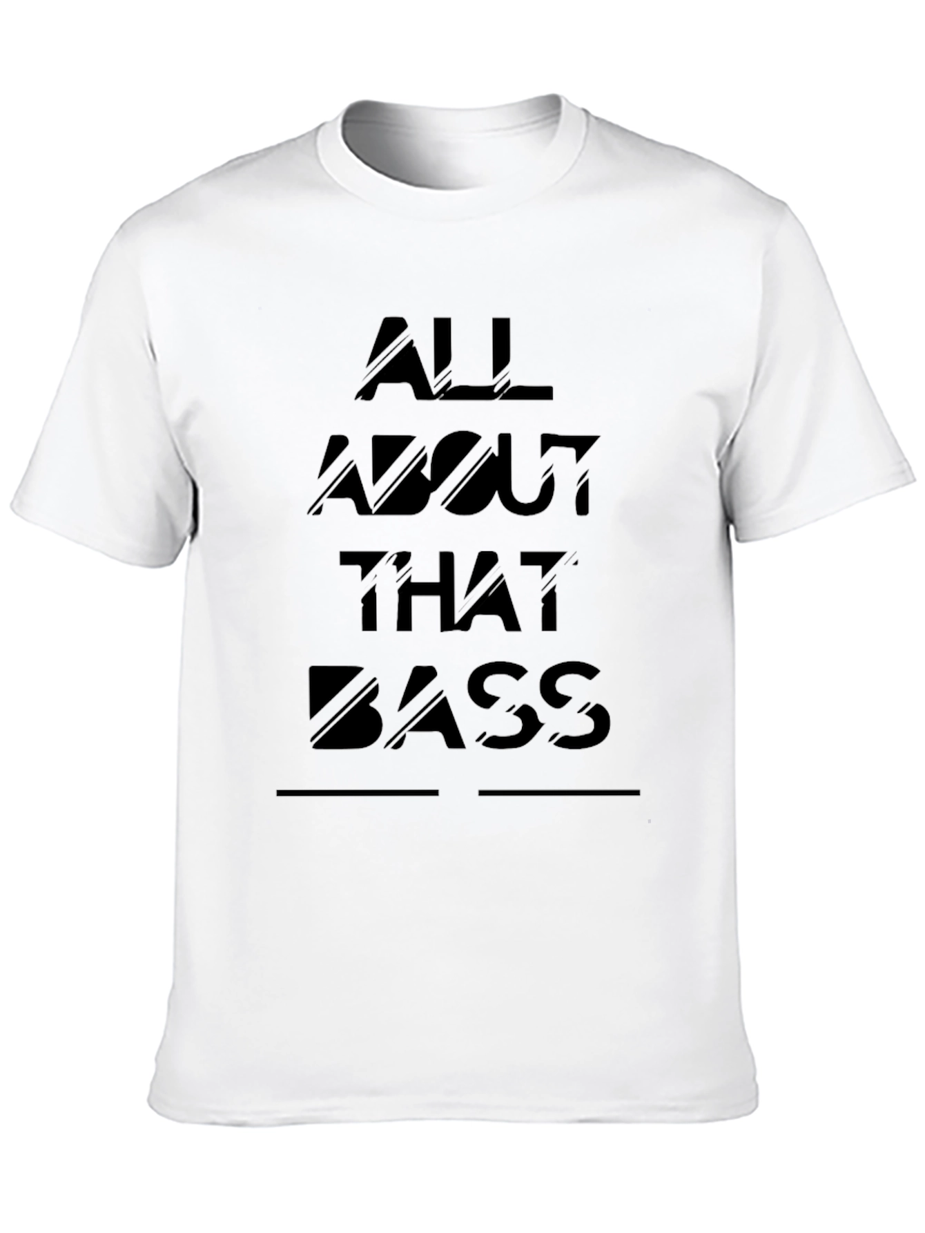 All About That Bass Graphic T-Shirt - Black
