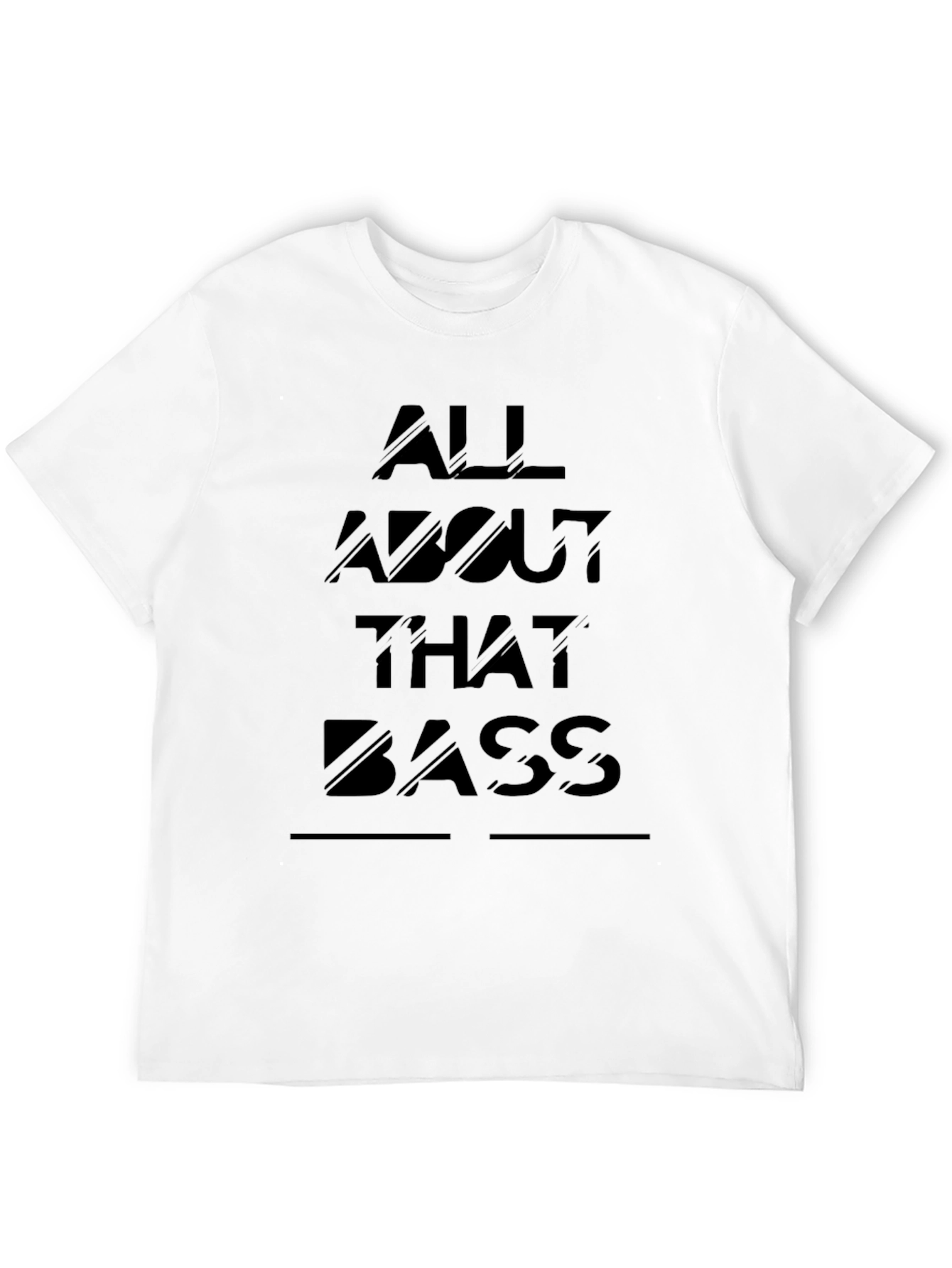 All About That Bass Graphic T-Shirt - Black