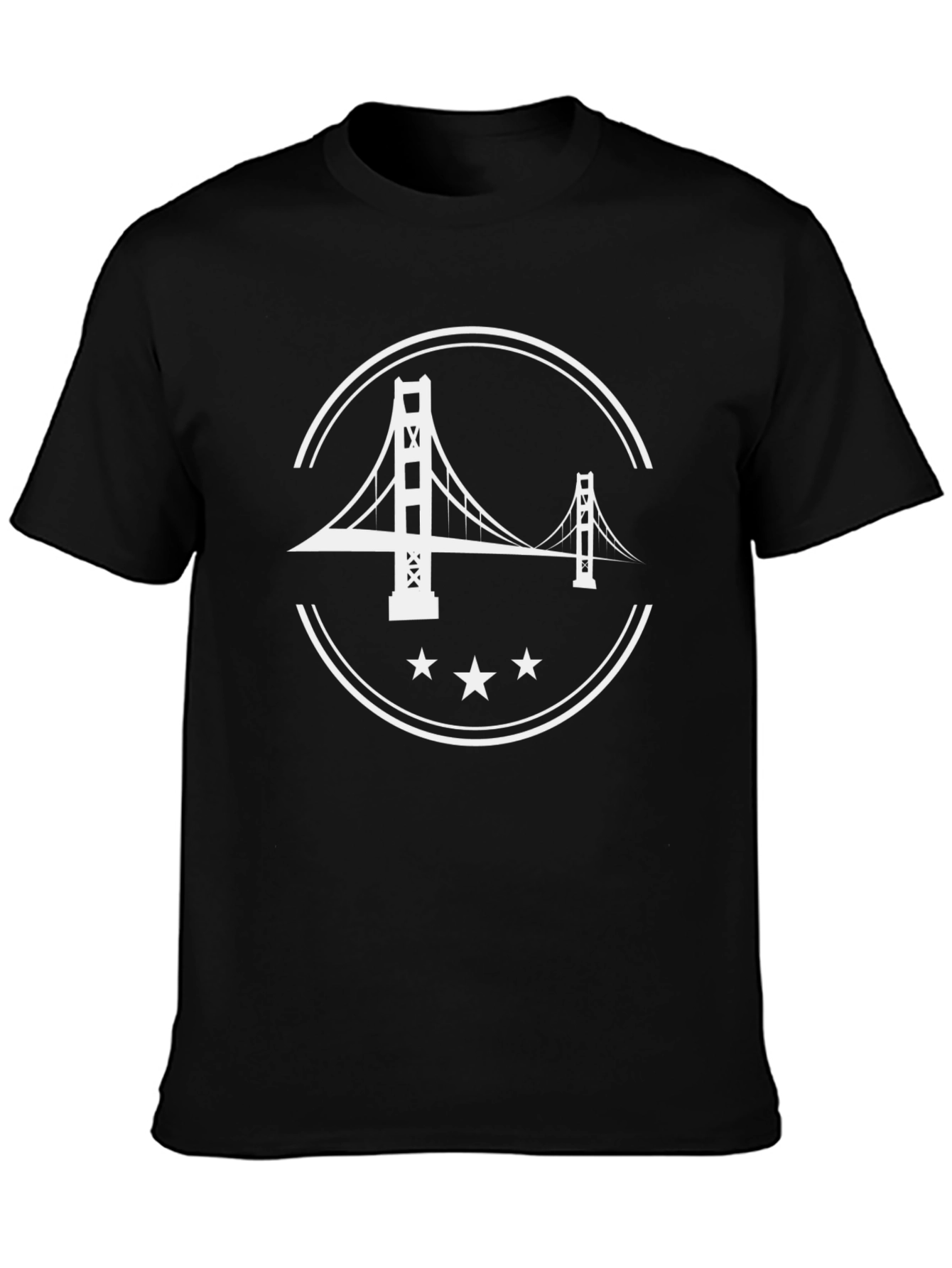 Golden Gate Bridge Graphic Tee - Black