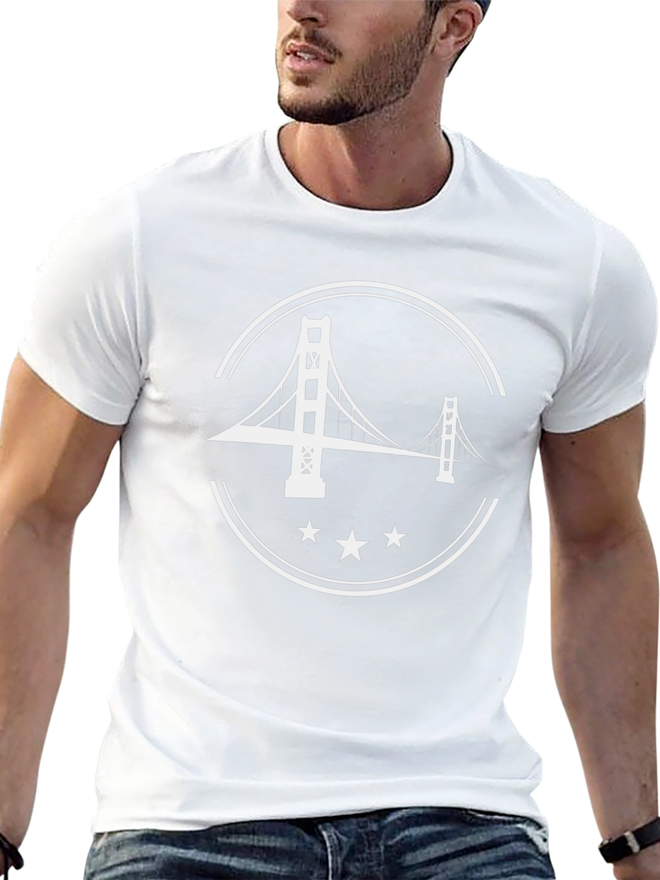 Golden Gate Bridge Graphic Tee - Black