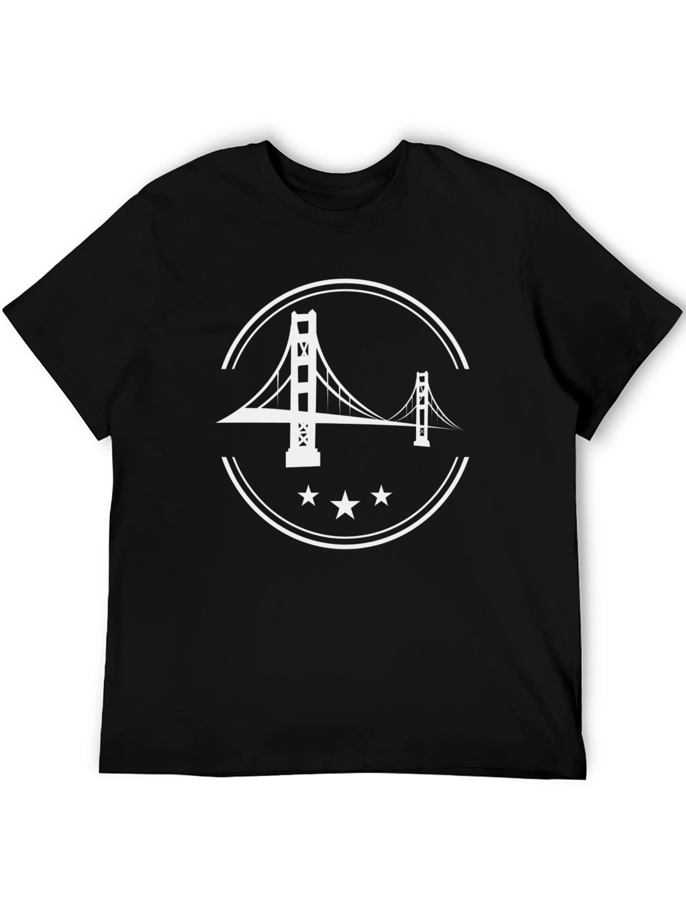 Golden Gate Bridge Graphic Tee - Black