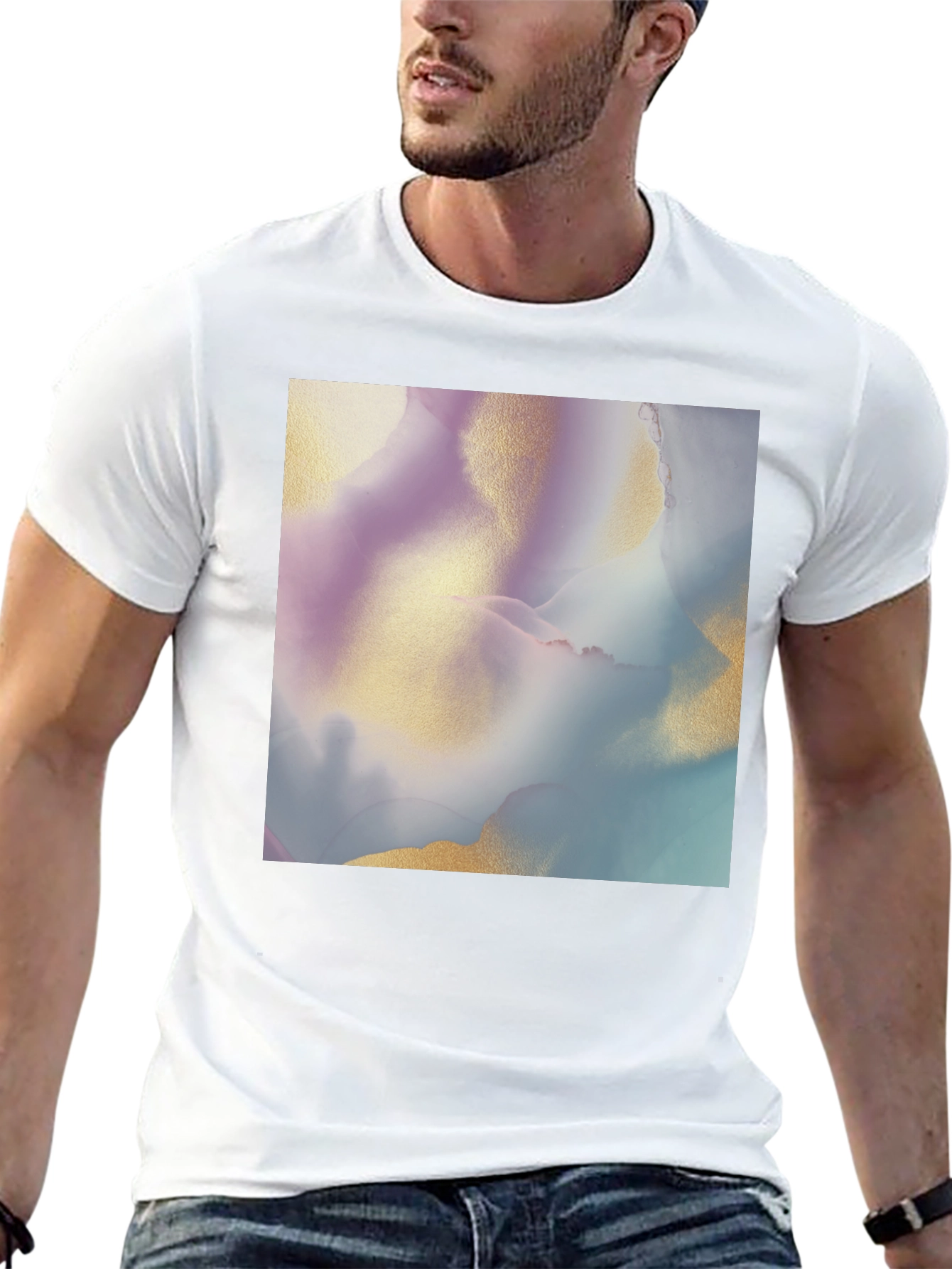 Abstract Art Graphic Tee - Modern Casual T-Shirt