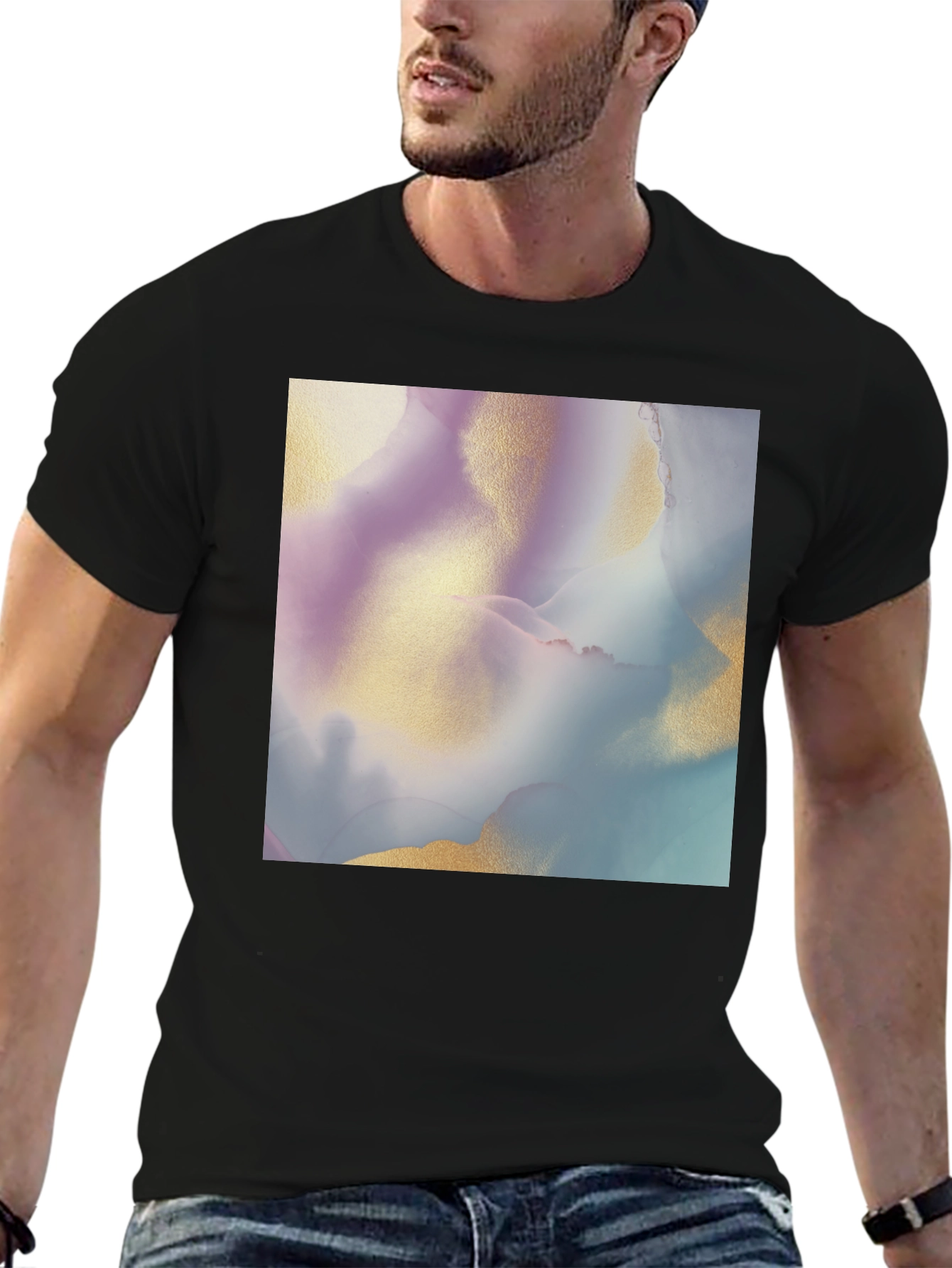 Abstract Art Graphic Tee - Modern Casual T-Shirt