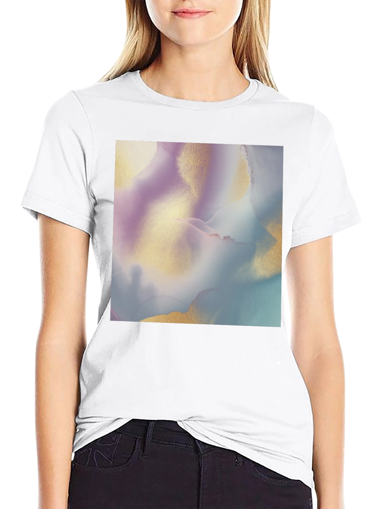 Abstract Art Graphic Tee - Modern Casual T-Shirt