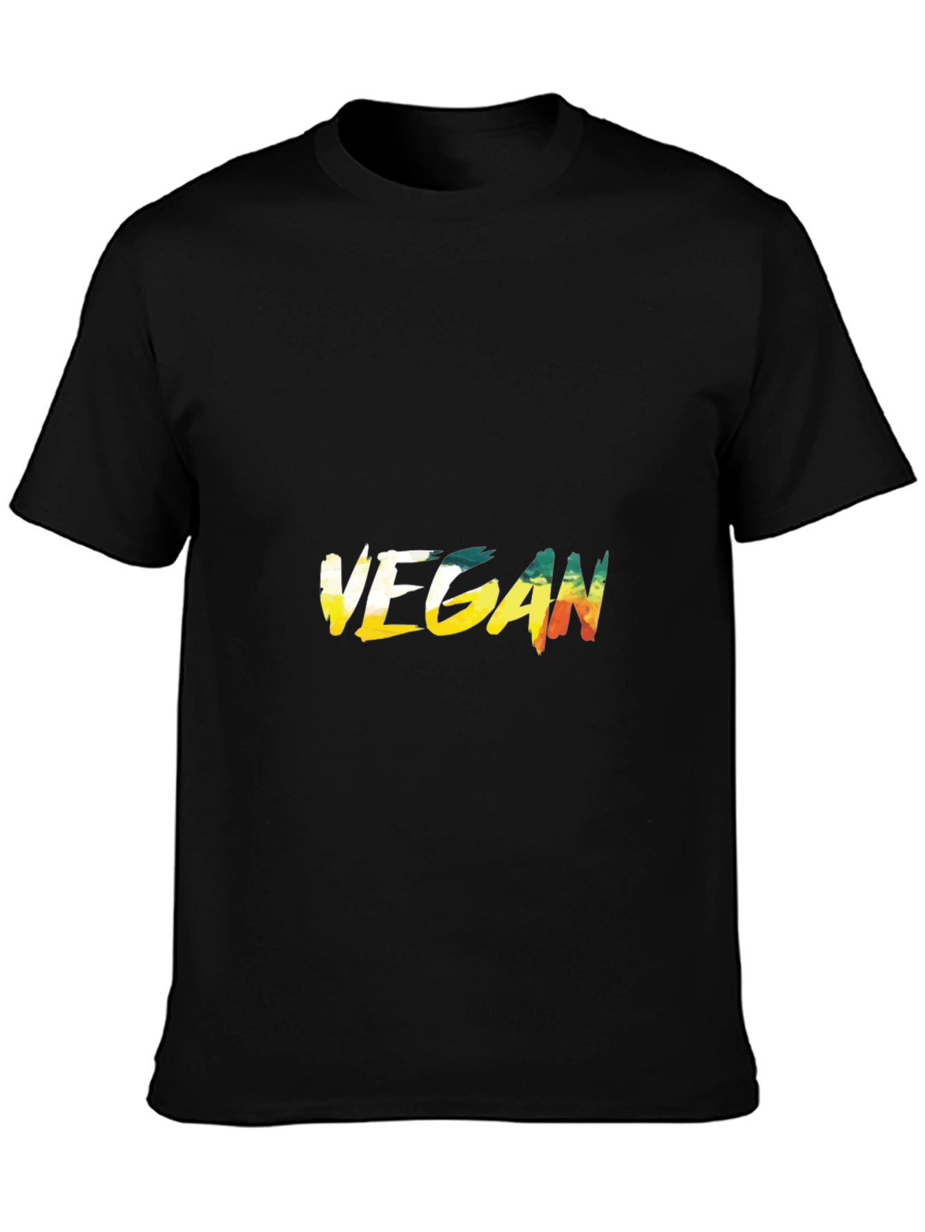 Vegan Graphic Tee - Unisex Black T-Shirt
