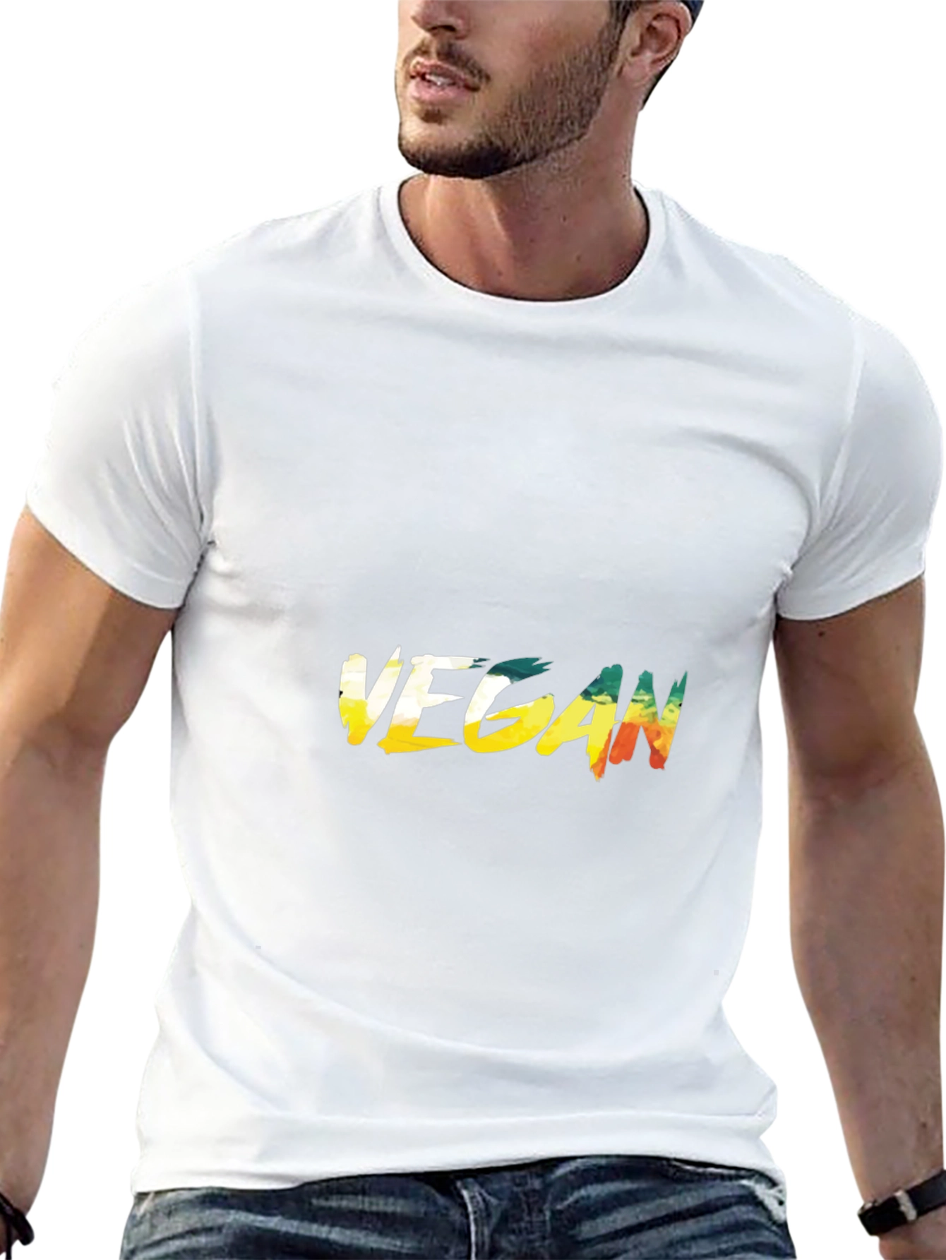 Vegan Graphic Tee - Unisex Black T-Shirt