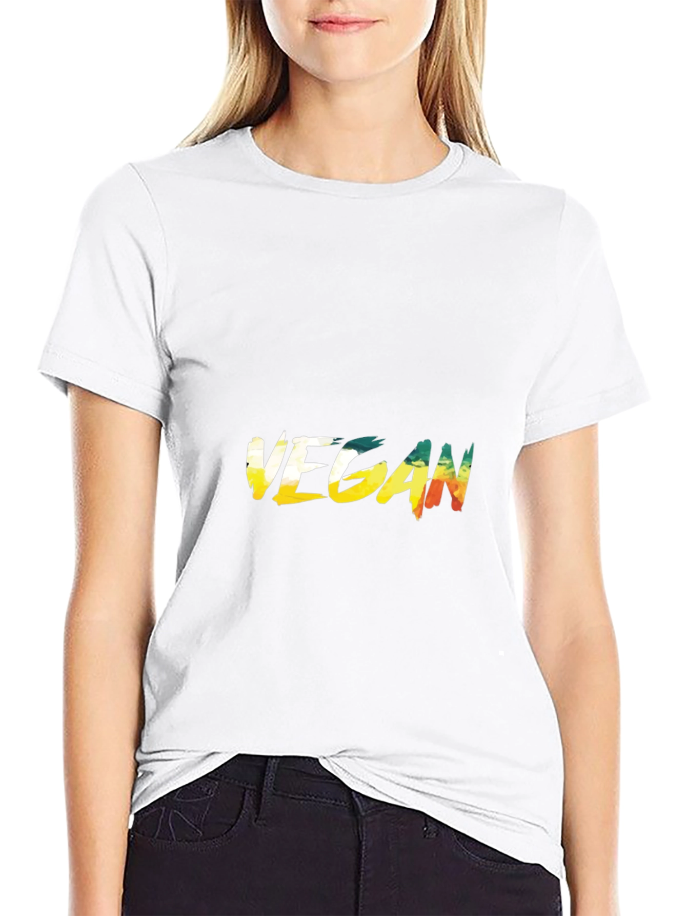 Vegan Graphic Tee - Unisex Black T-Shirt