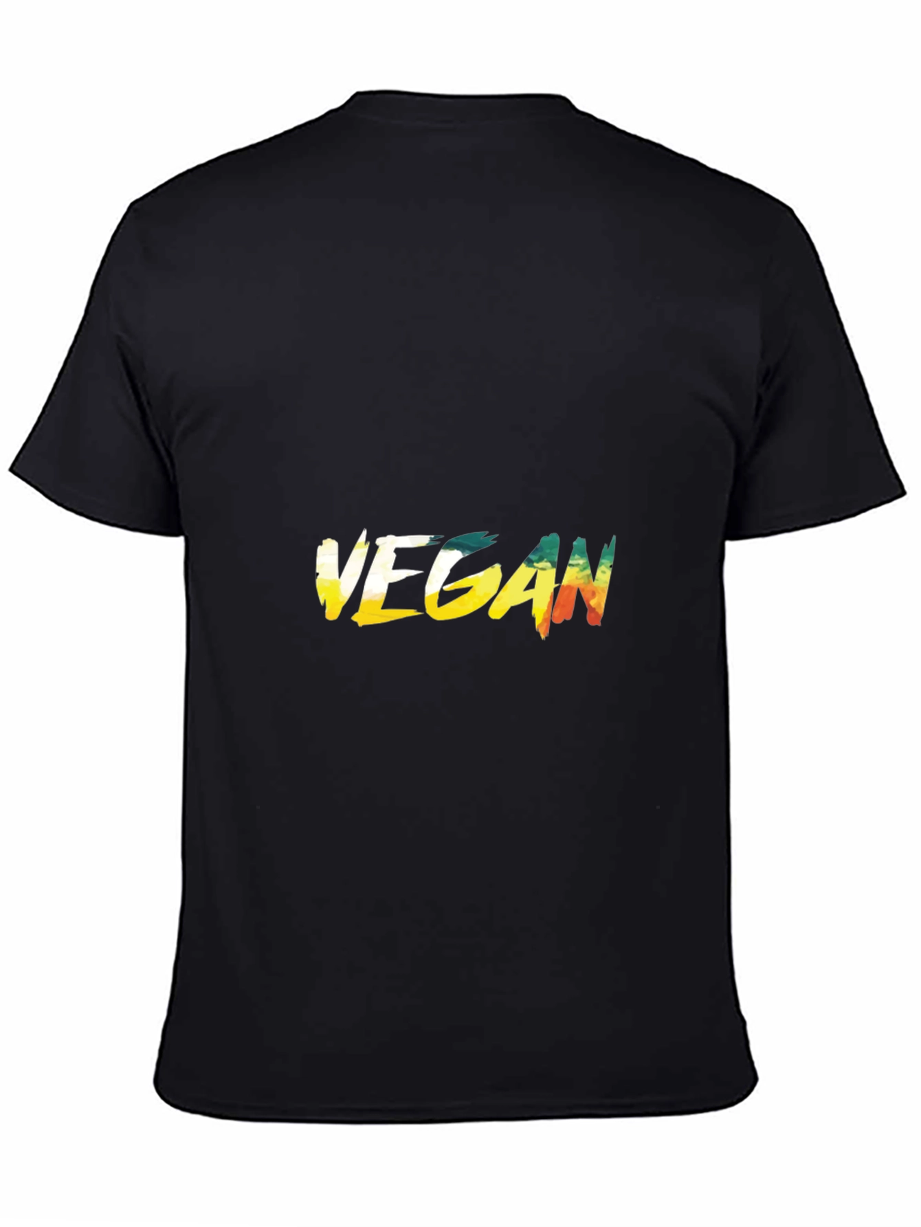 Vegan Graphic Tee - Unisex Black T-Shirt