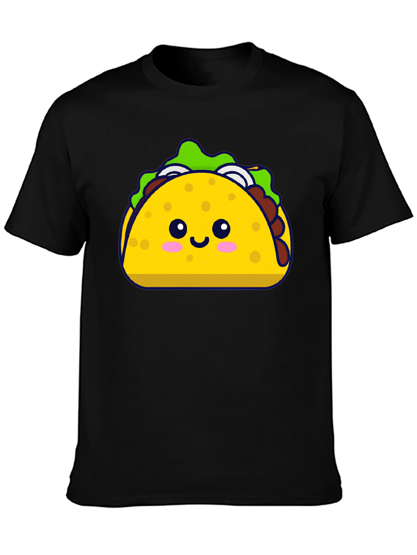 Cute Taco Graphic Tee - Black