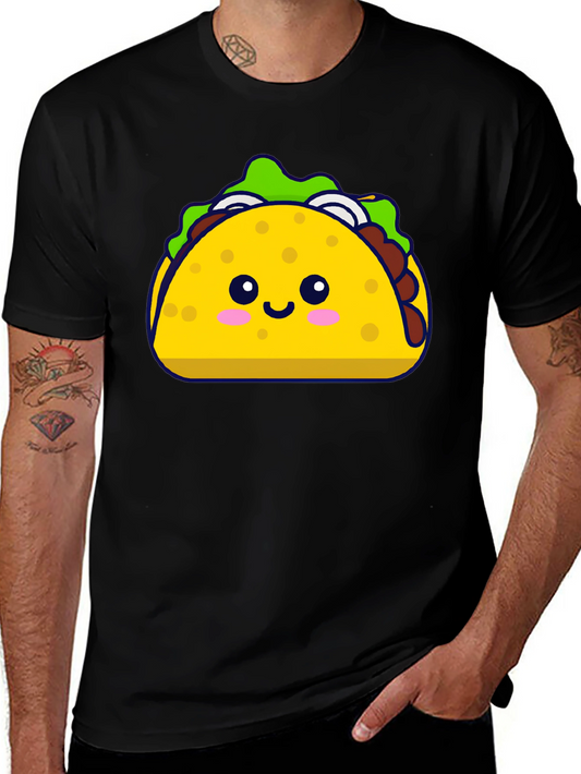 Cute Taco Graphic Tee - Black
