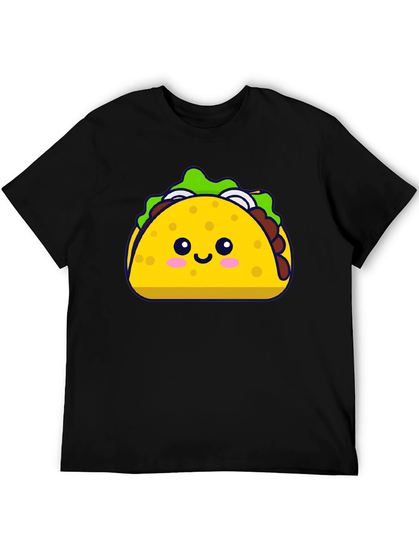 Cute Taco Graphic Tee - Black