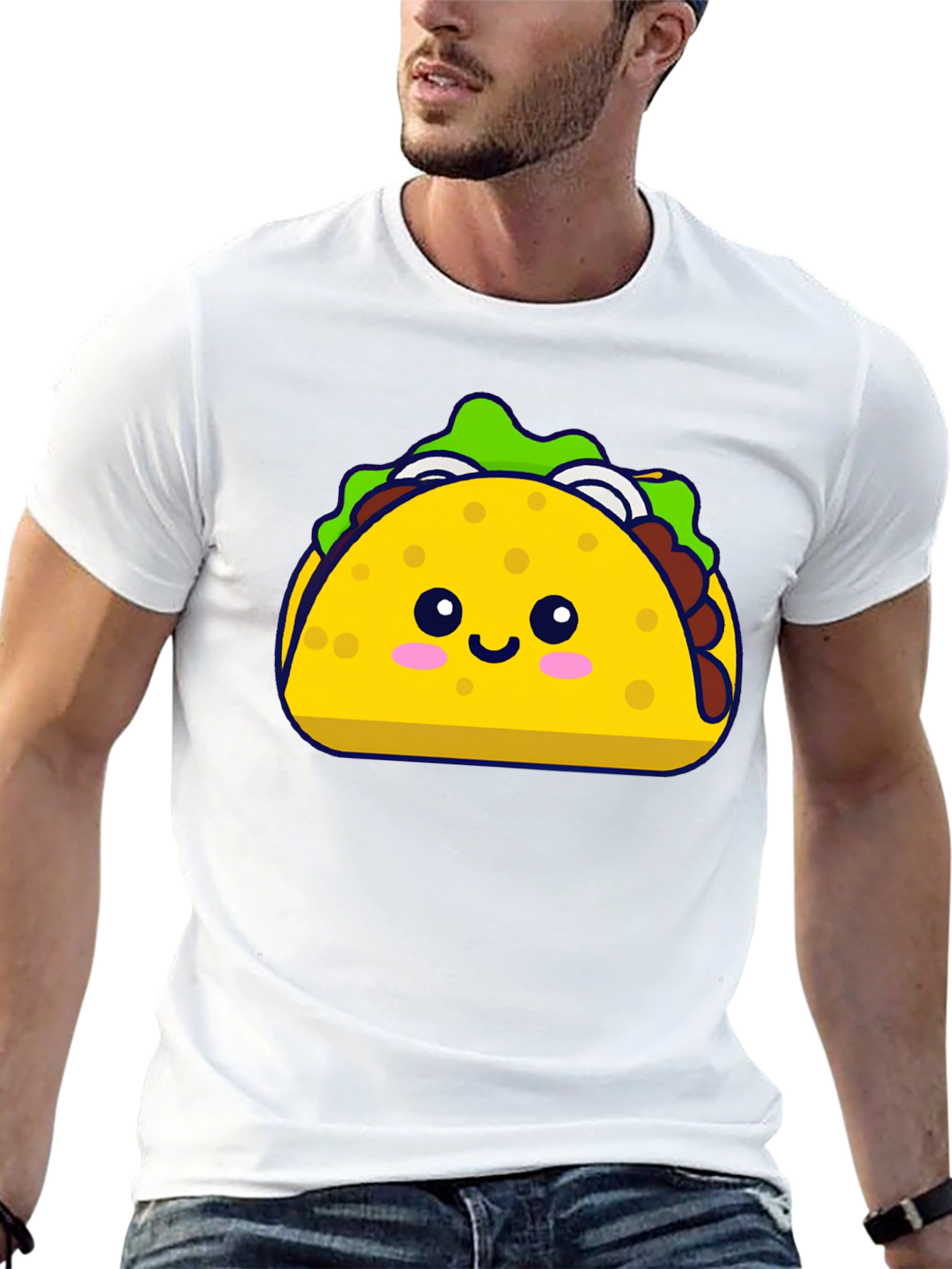 Cute Taco Graphic Tee - Black