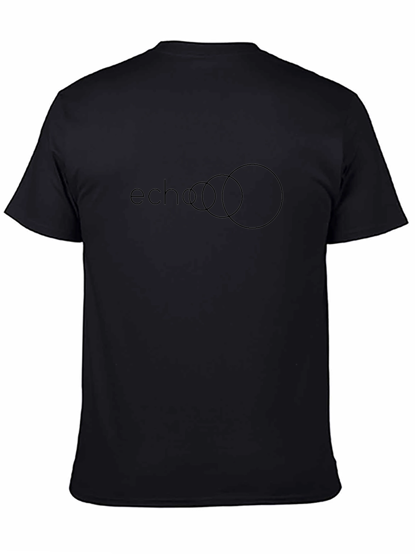 Echo Graphic Tee - Minimalist Black T-Shirt