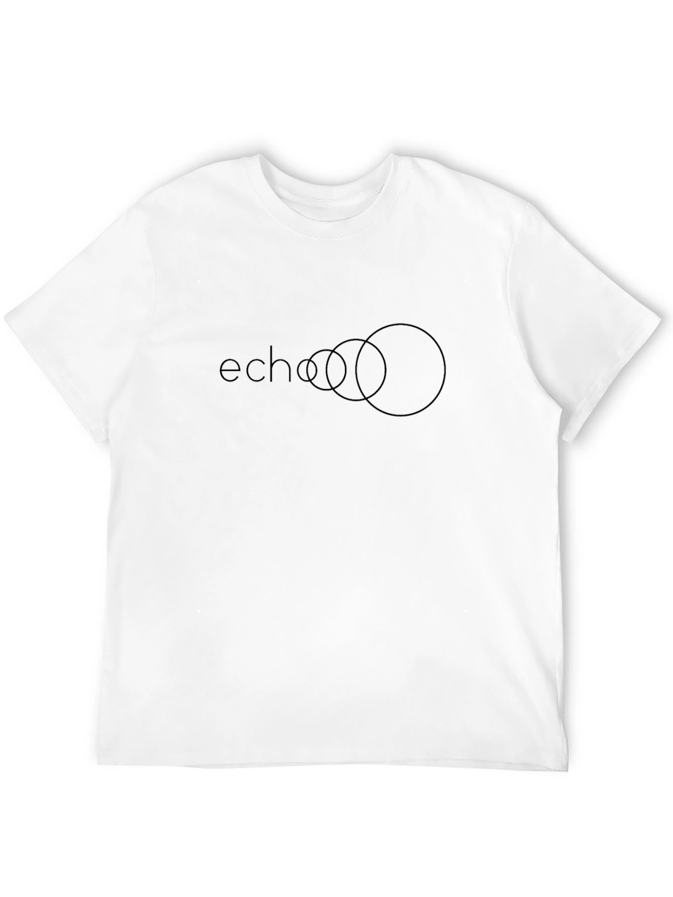 Echo Graphic Tee - Minimalist Black T-Shirt