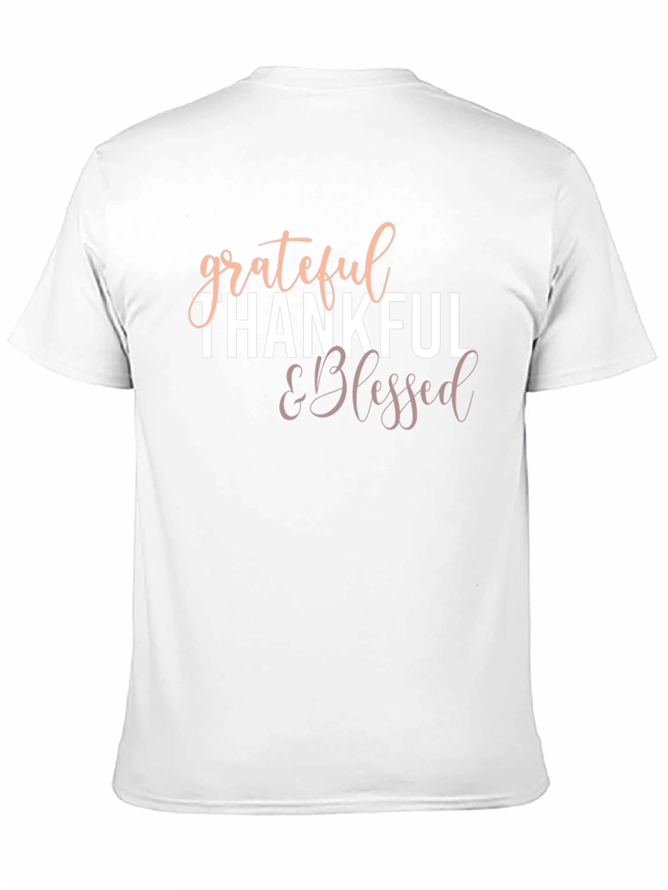 Grateful Thankful & Blessed Black T-Shirt