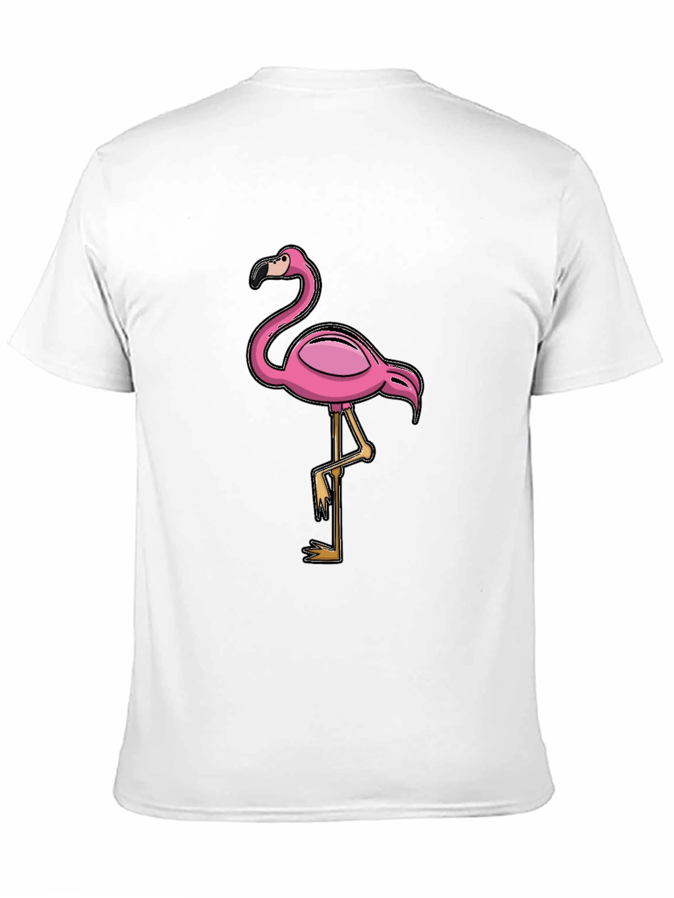 Pink Flamingo Graphic T-Shirt - Casual Cotton Tee