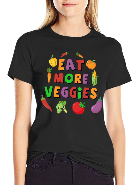 Eat More Veggies T-Shirt:  Colorful Graphic Tee