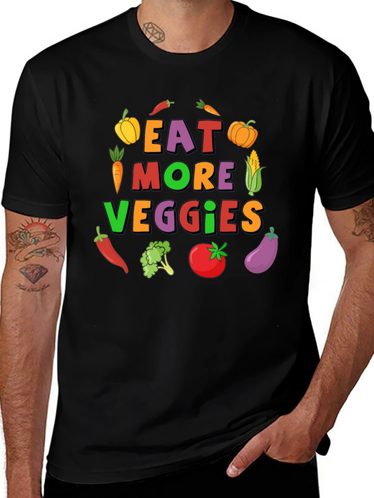 Eat More Veggies T-Shirt:  Colorful Graphic Tee