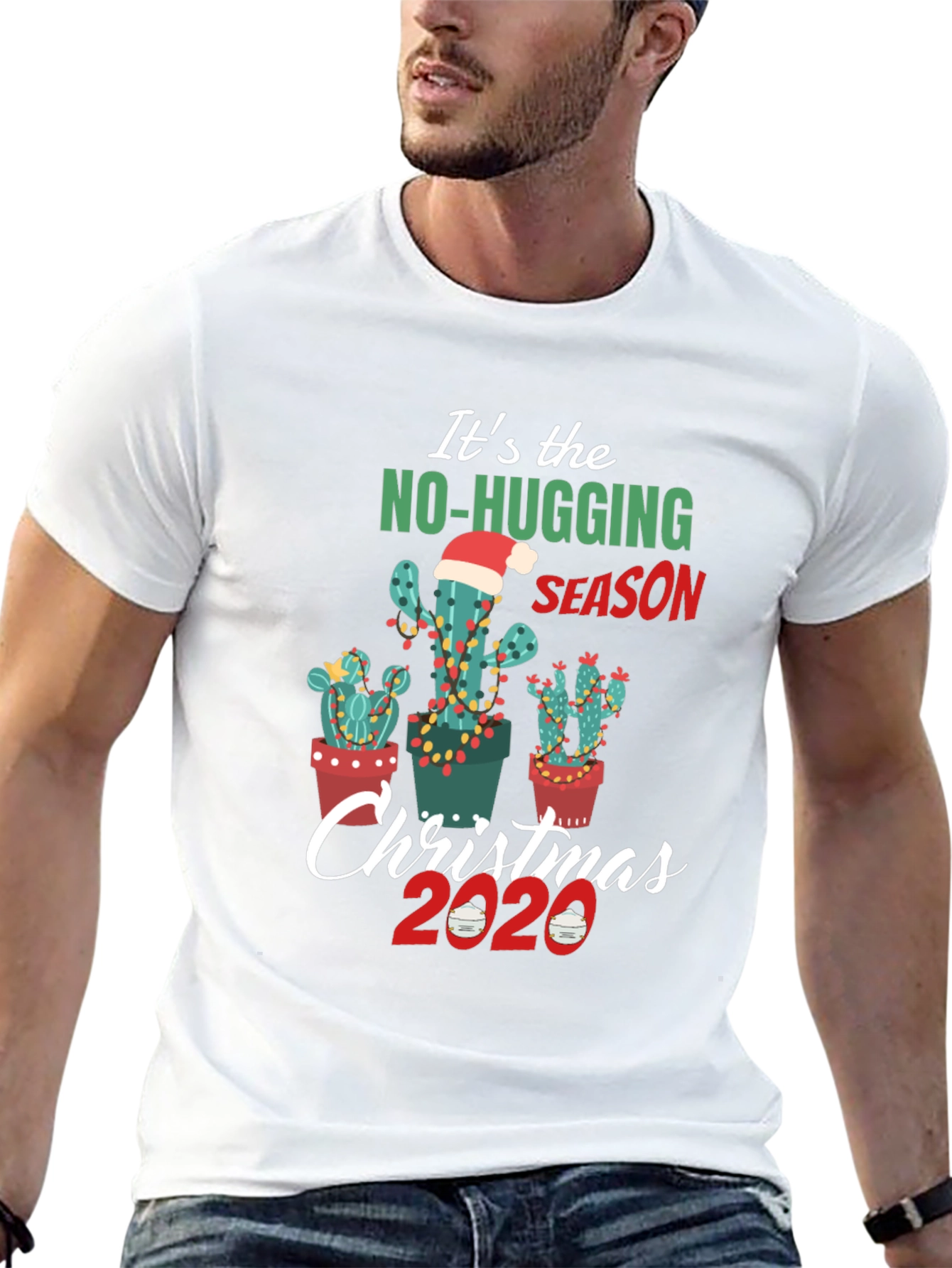 No Hugging Christmas Cactus T-Shirt