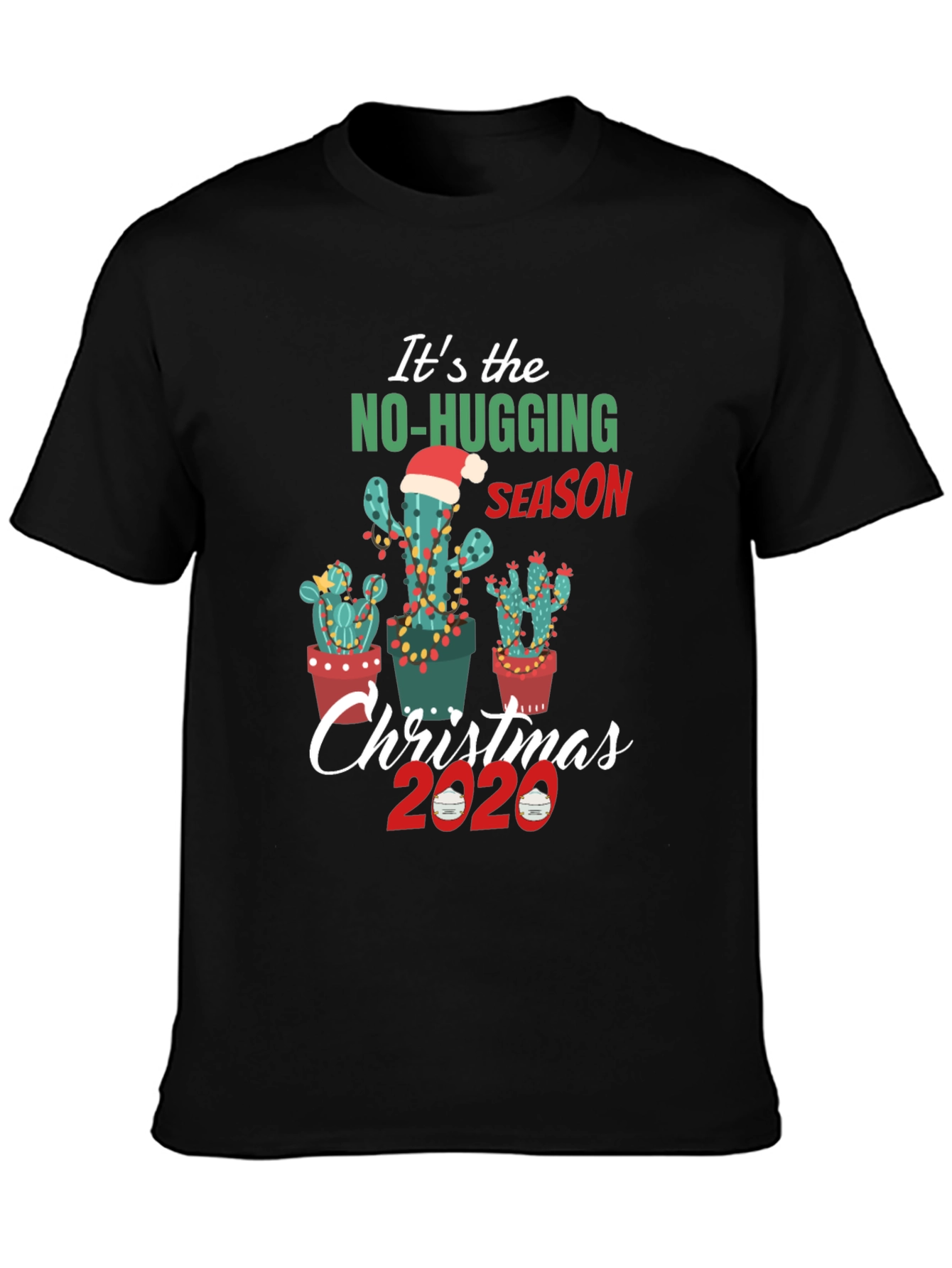 No Hugging Christmas Cactus T-Shirt