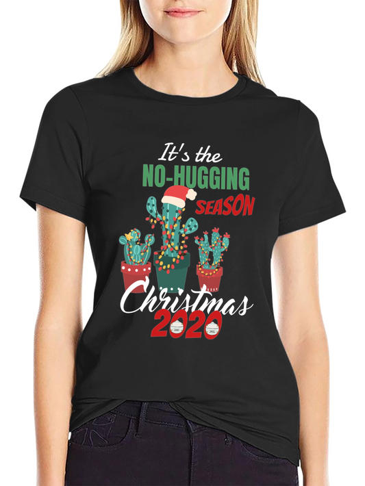 No Hugging Christmas Cactus T-Shirt