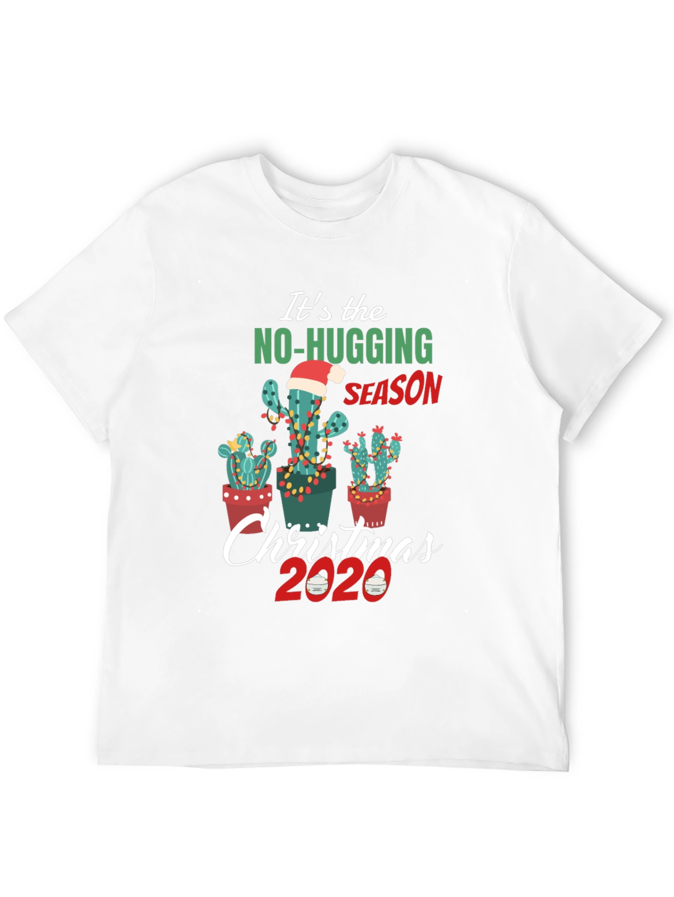 No Hugging Christmas Cactus T-Shirt