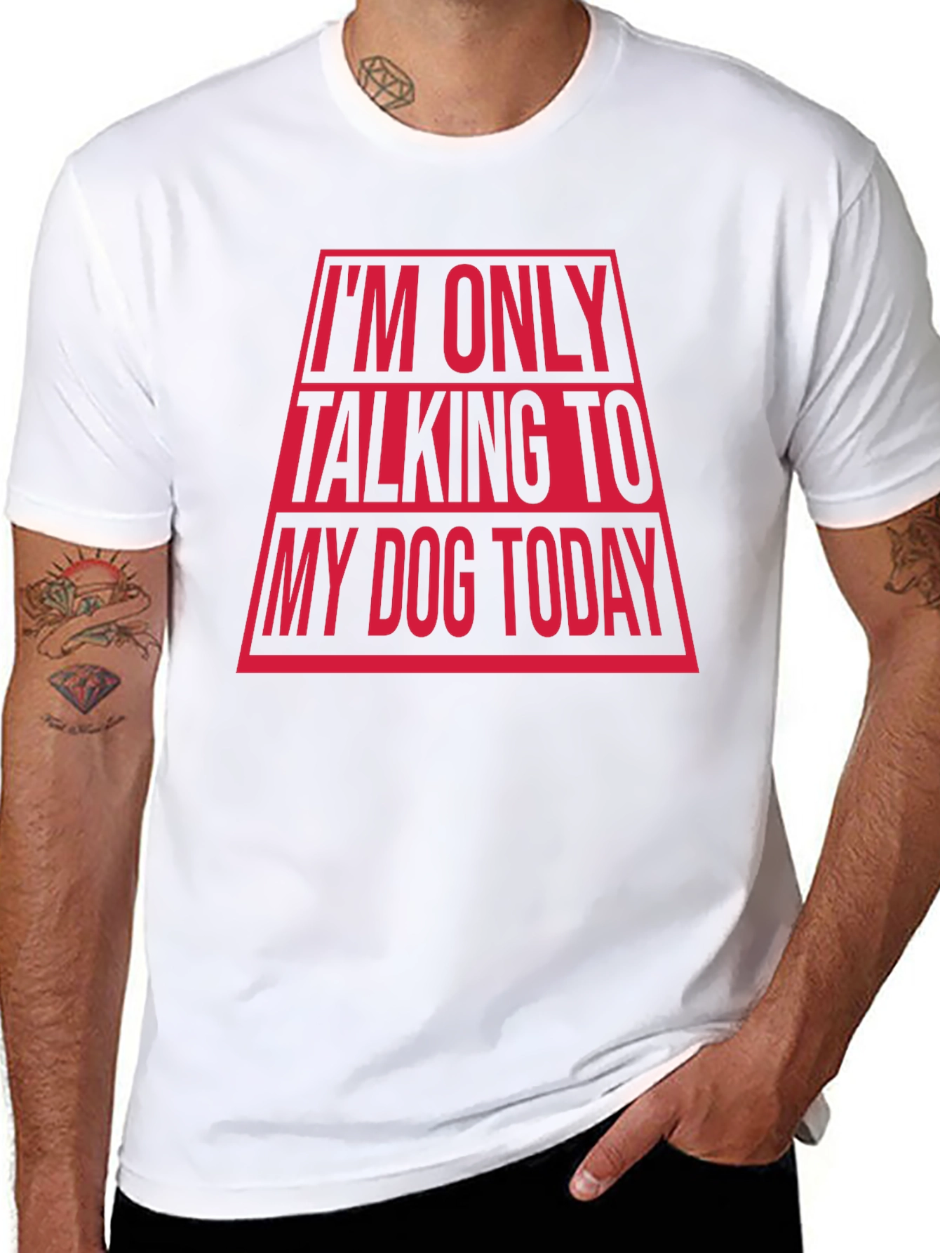 Im Only Talking To My Dog Today Funny T-Shirt