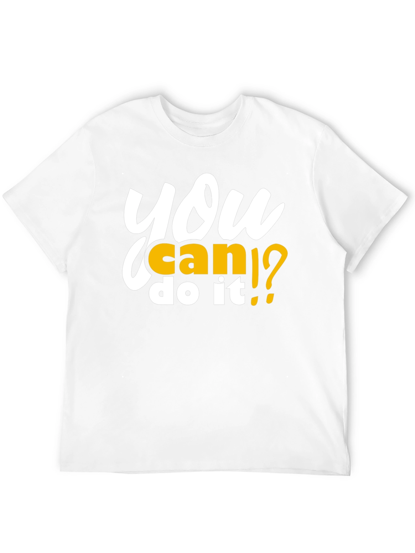 Motivational You Can Do It Black T-Shirt