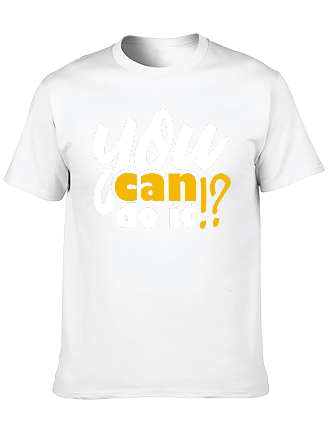 Motivational You Can Do It Black T-Shirt