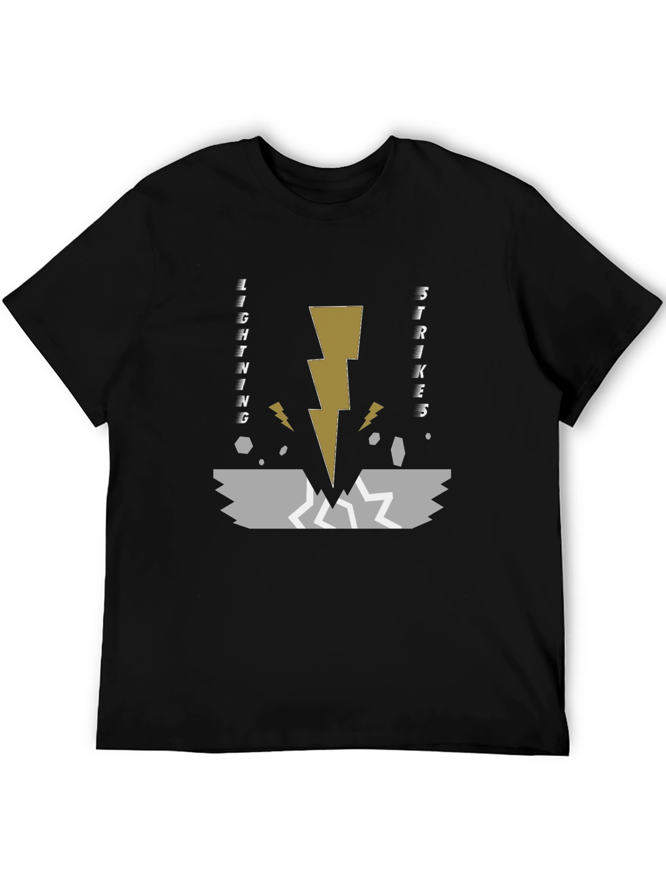 Lightning Strikes Graphic Tee - Black