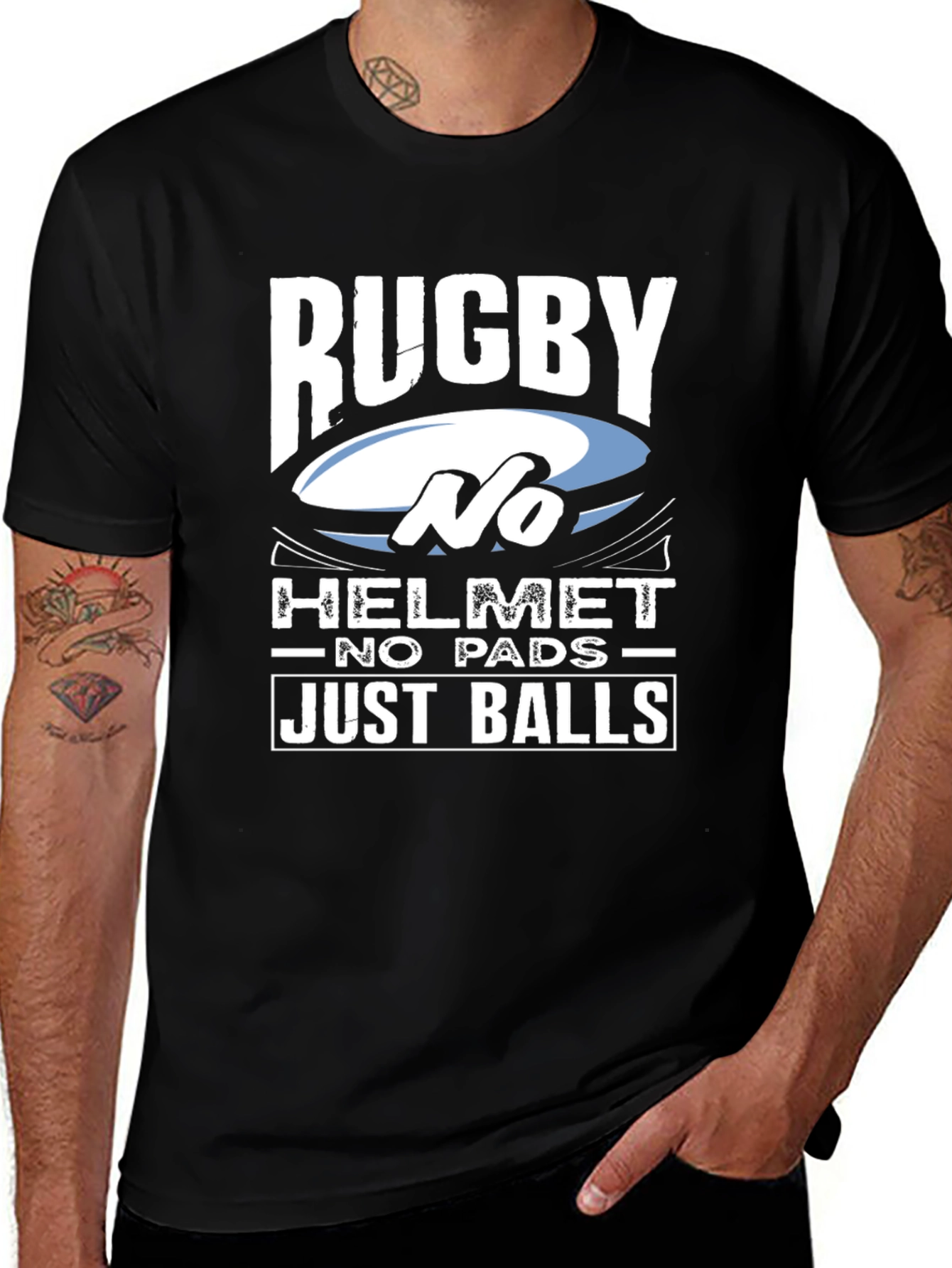 Rugby No Helmet T-Shirt
