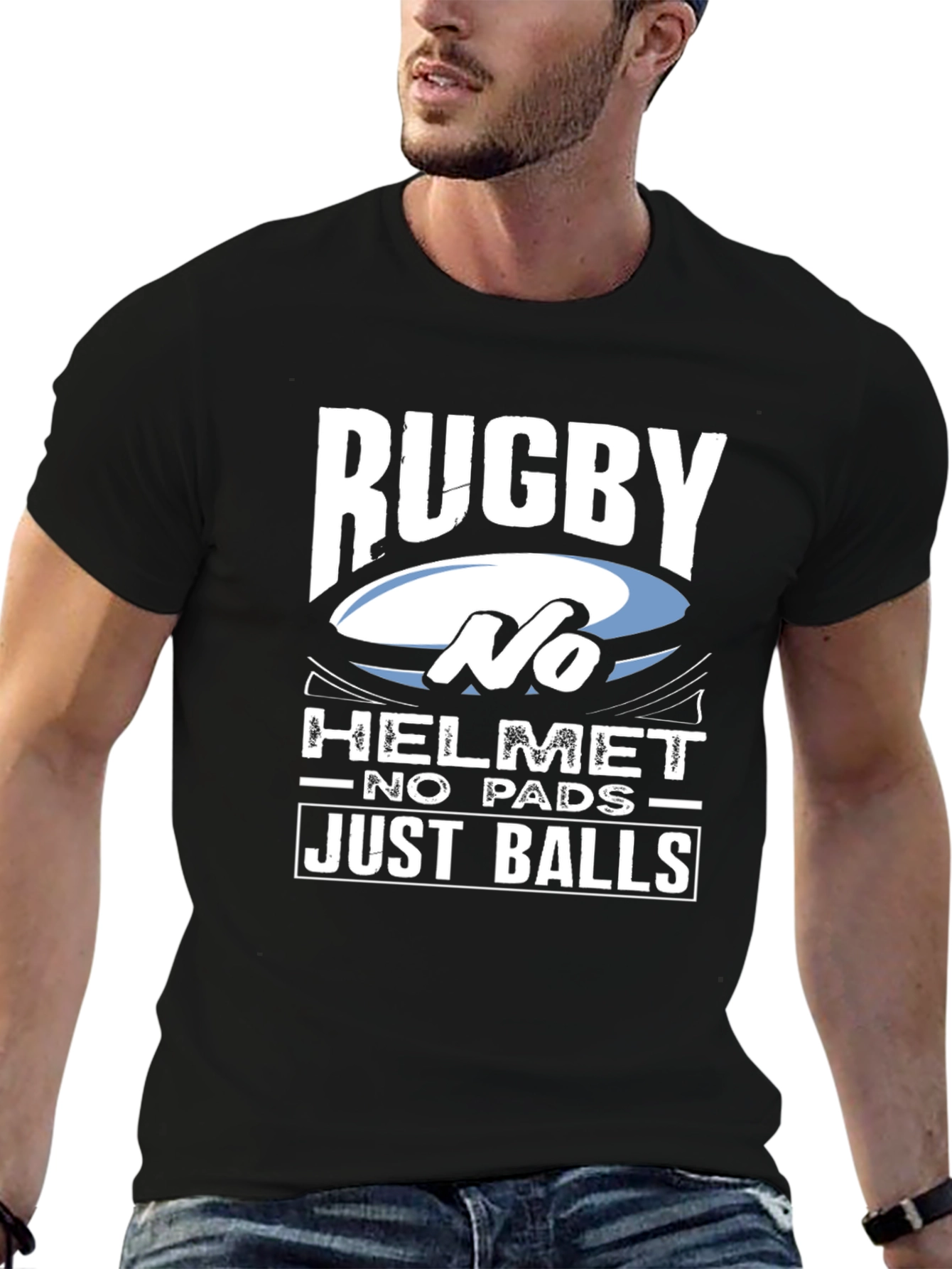 Rugby No Helmet T-Shirt