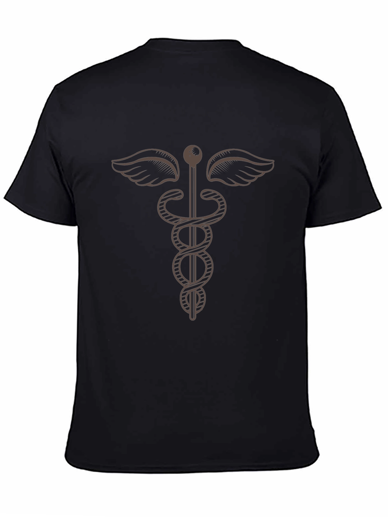 Caduceus Symbol Graphic T-Shirt