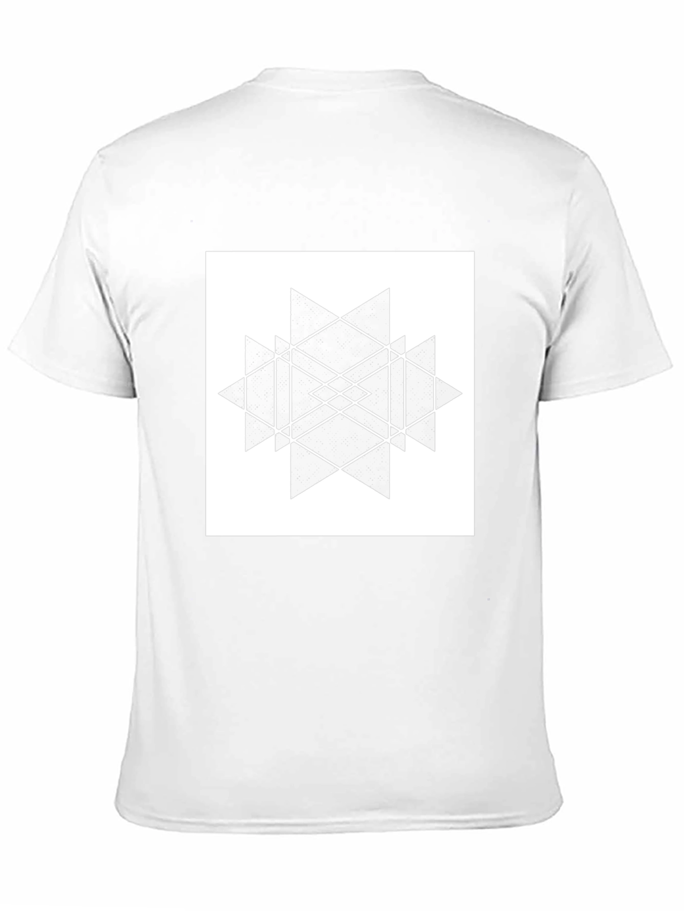 Geometric Graphic Print Black T-Shirt