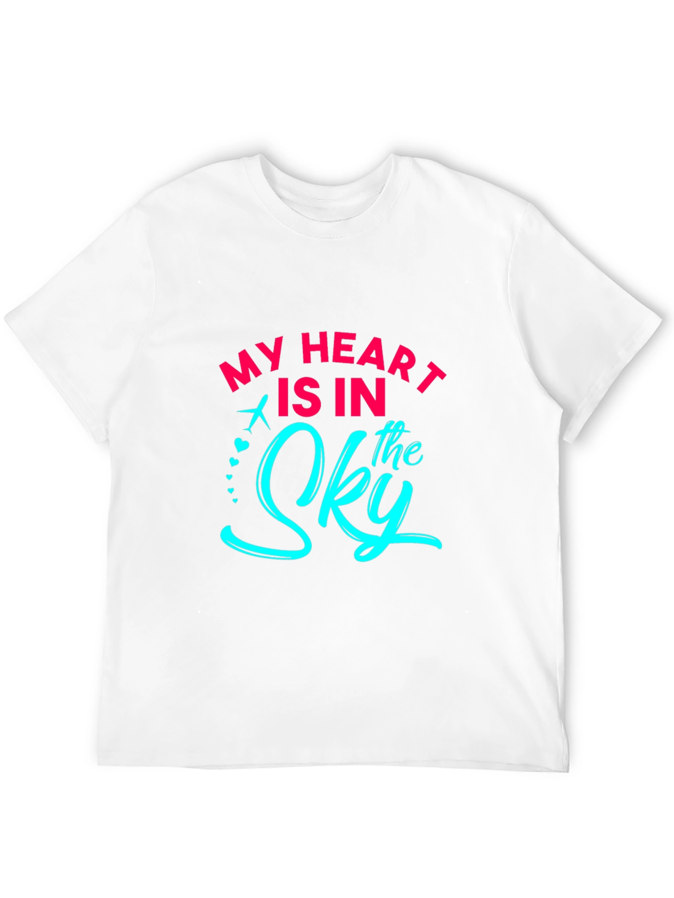 My Heart Is In The Sky Black Graphic T-Shirt