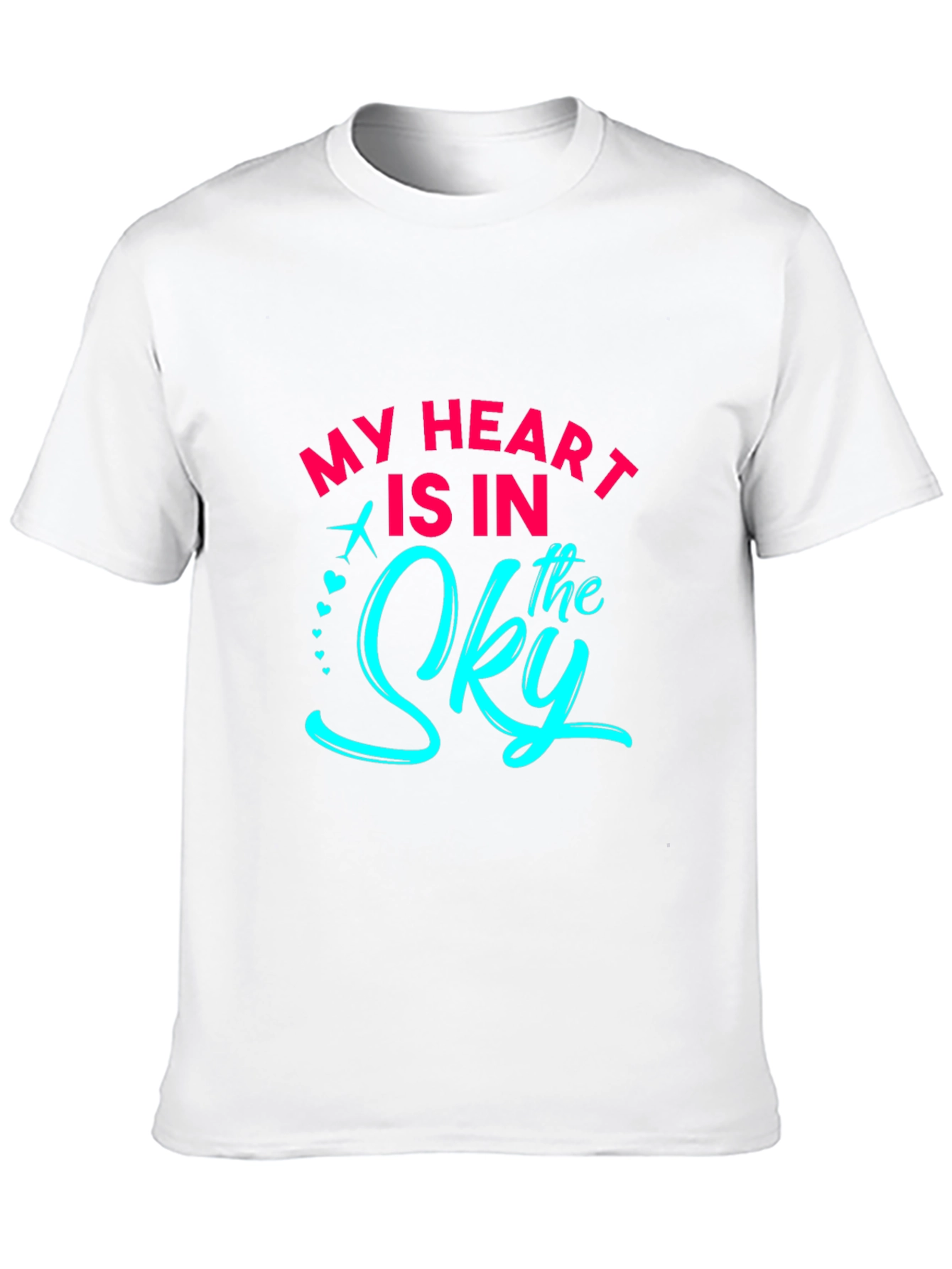 My Heart Is In The Sky Black Graphic T-Shirt