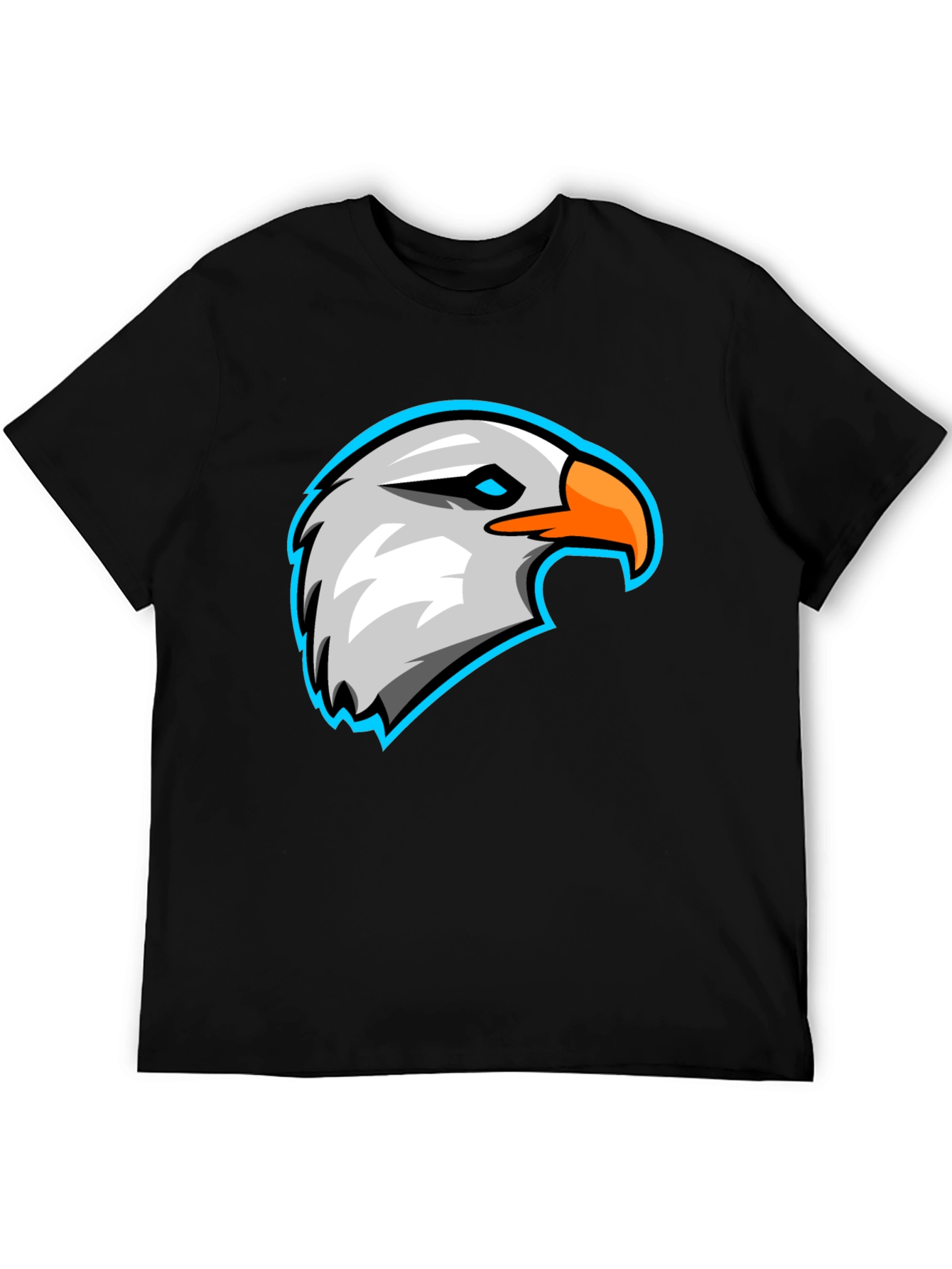 Eagle Graphic Black T-Shirt - Cool Bird Tee