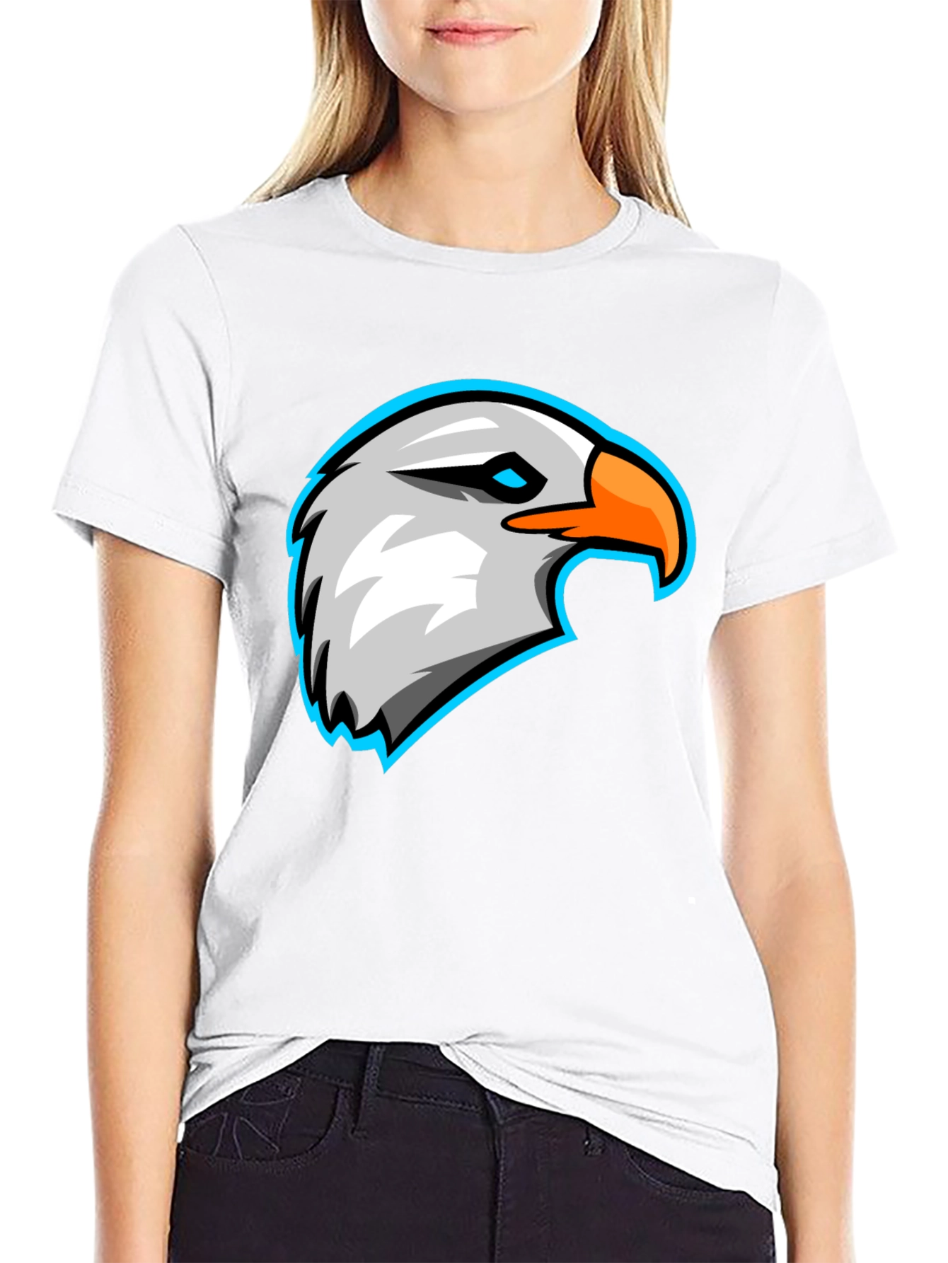 Eagle Graphic Black T-Shirt - Cool Bird Tee