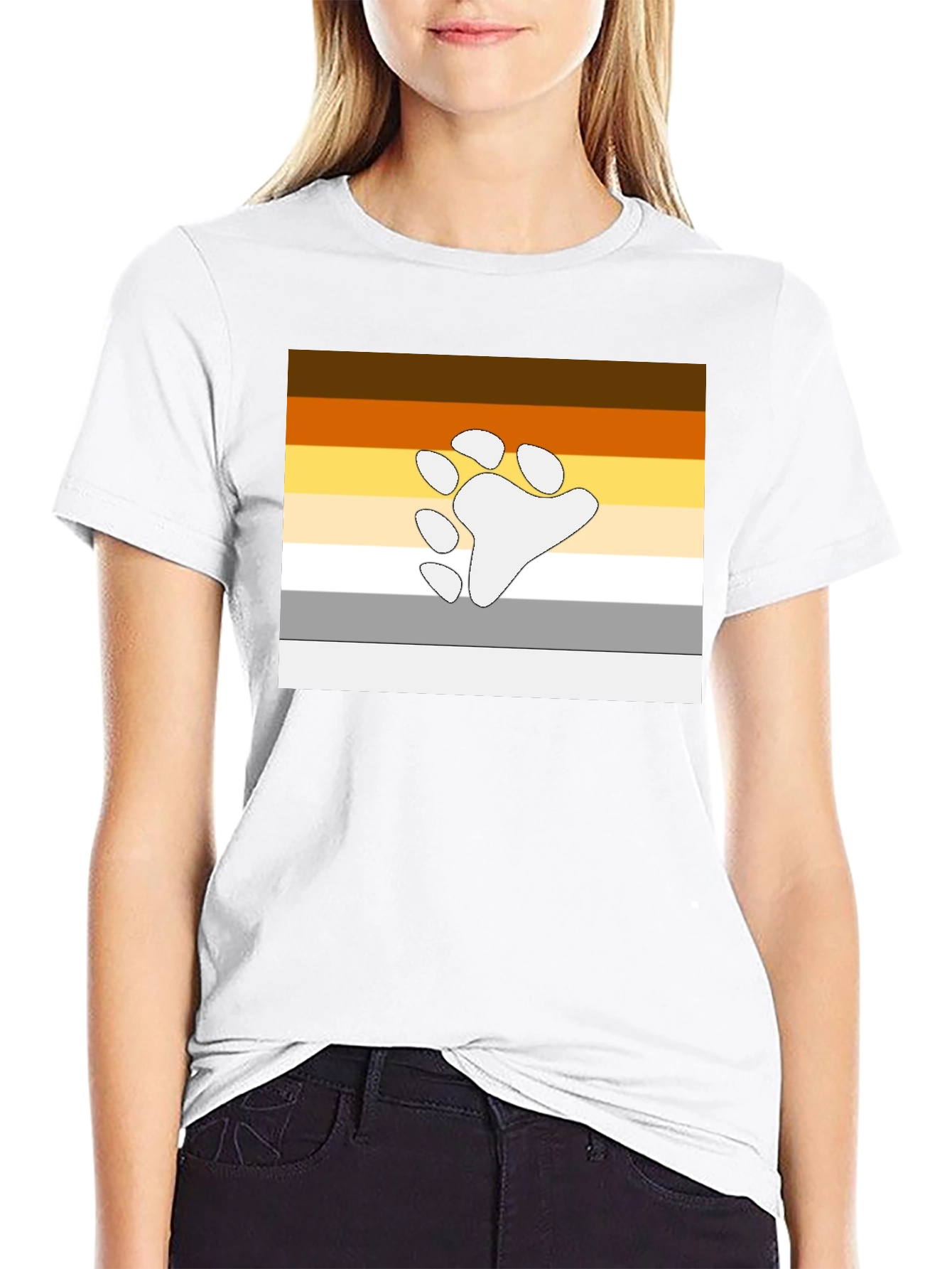Bear Pride Paw Print T-Shirt