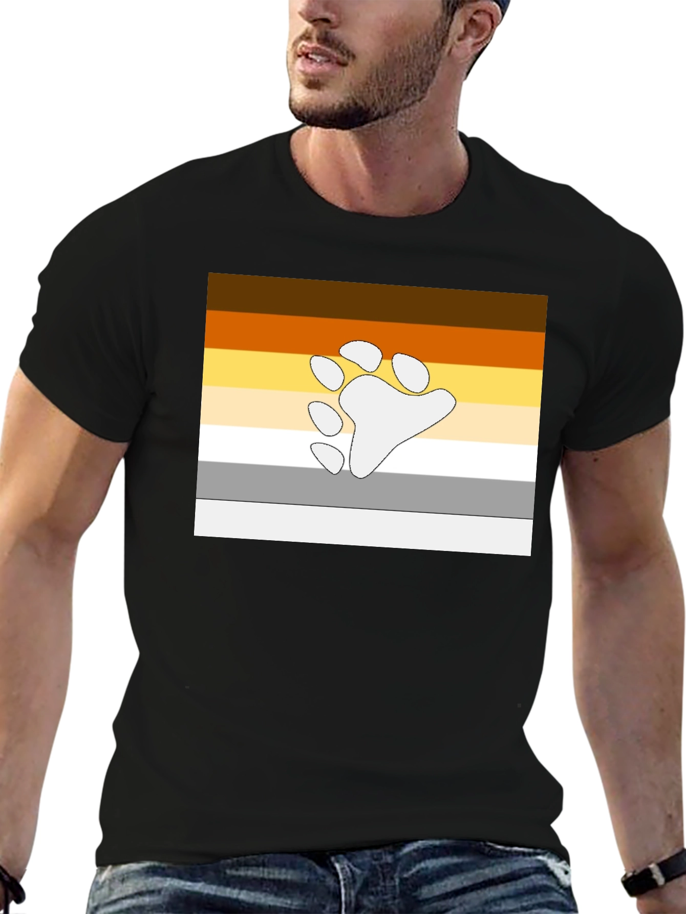 Bear Pride Paw Print T-Shirt