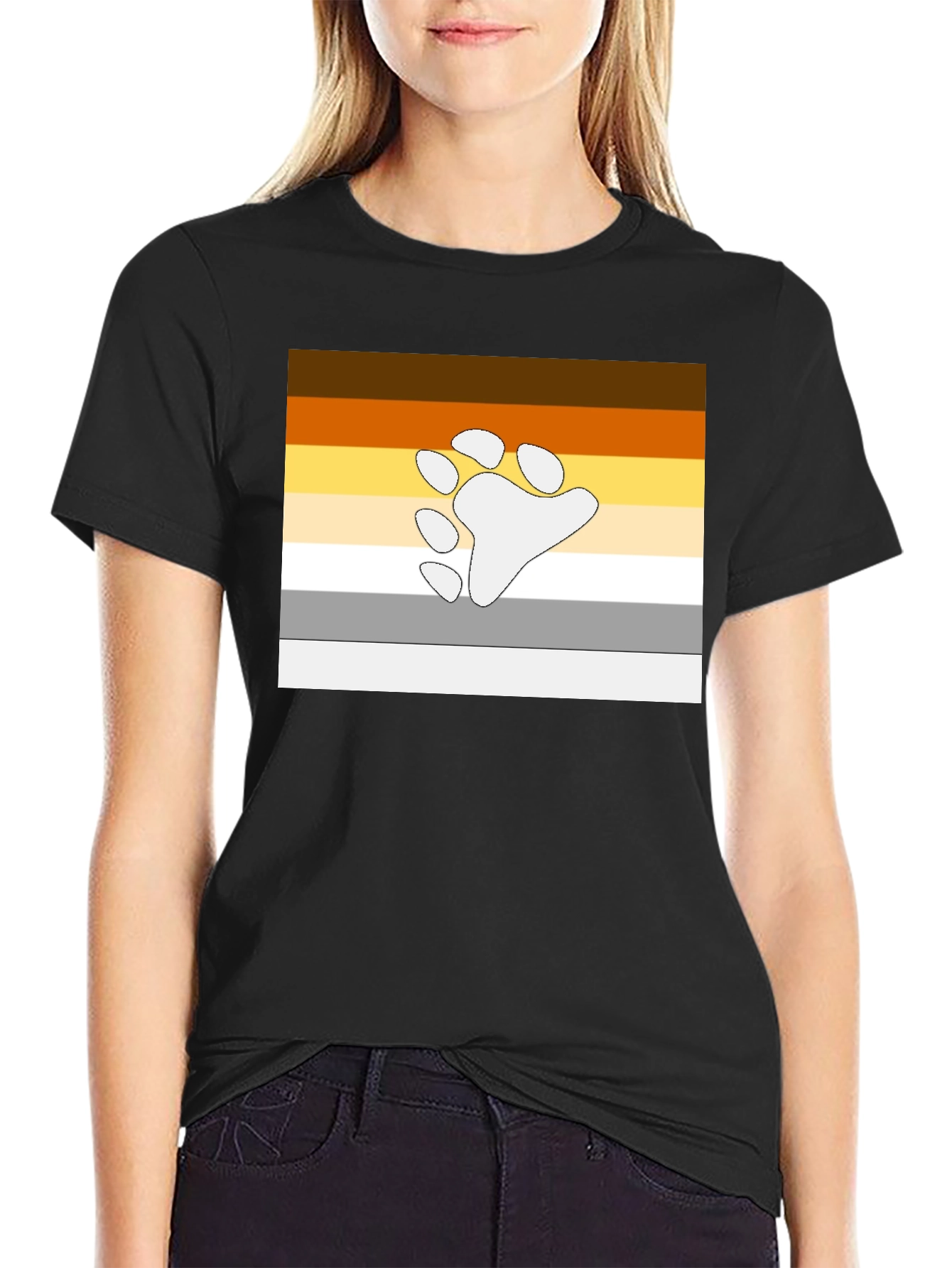 Bear Pride Paw Print T-Shirt