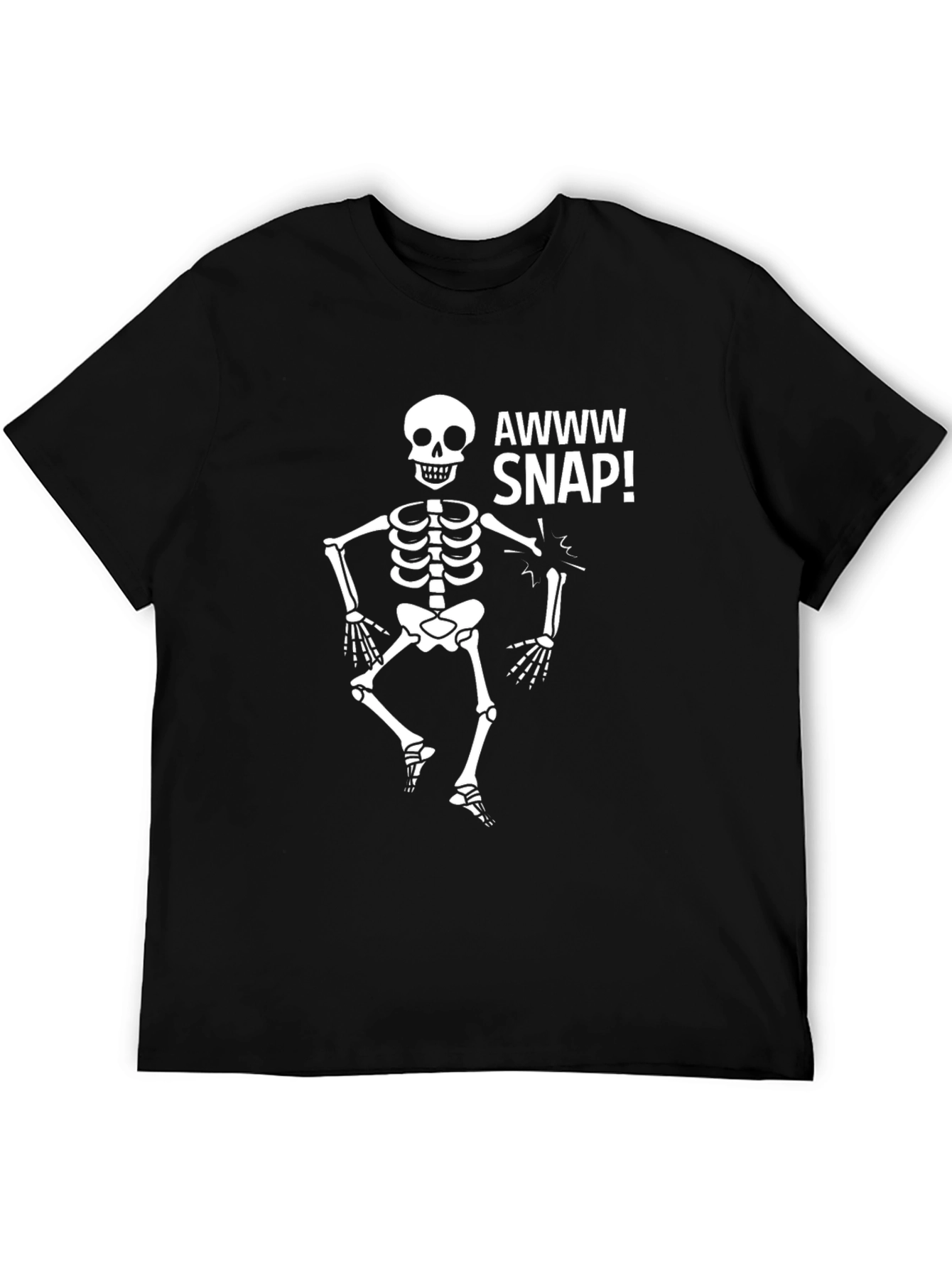 Awww Snap Skeleton Graphic T-Shirt