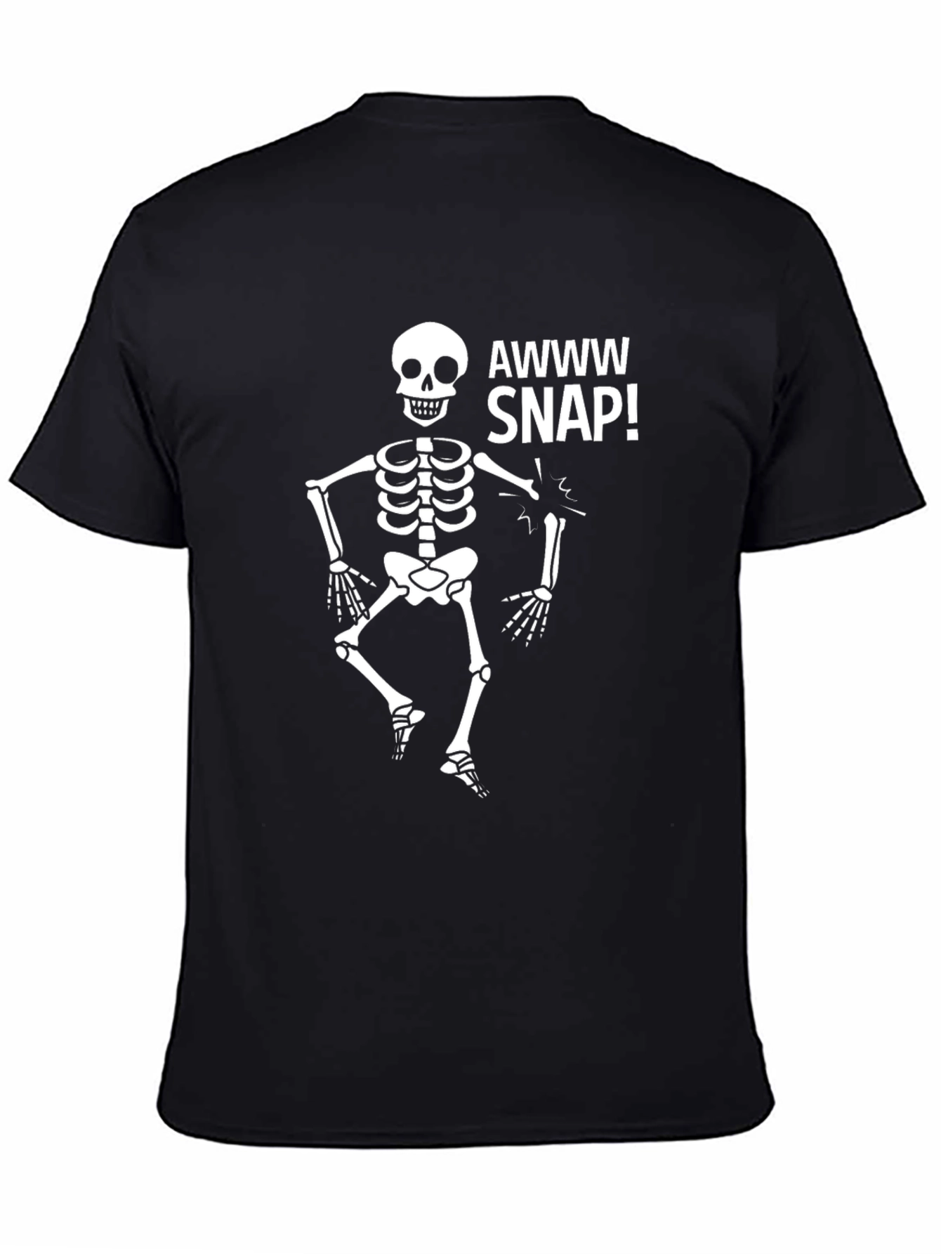 Awww Snap Skeleton Graphic T-Shirt