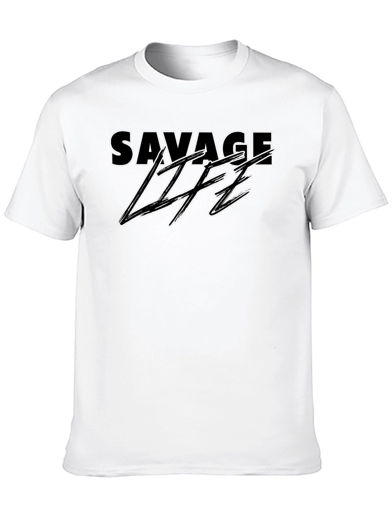 Savage Life Black Graphic T-Shirt