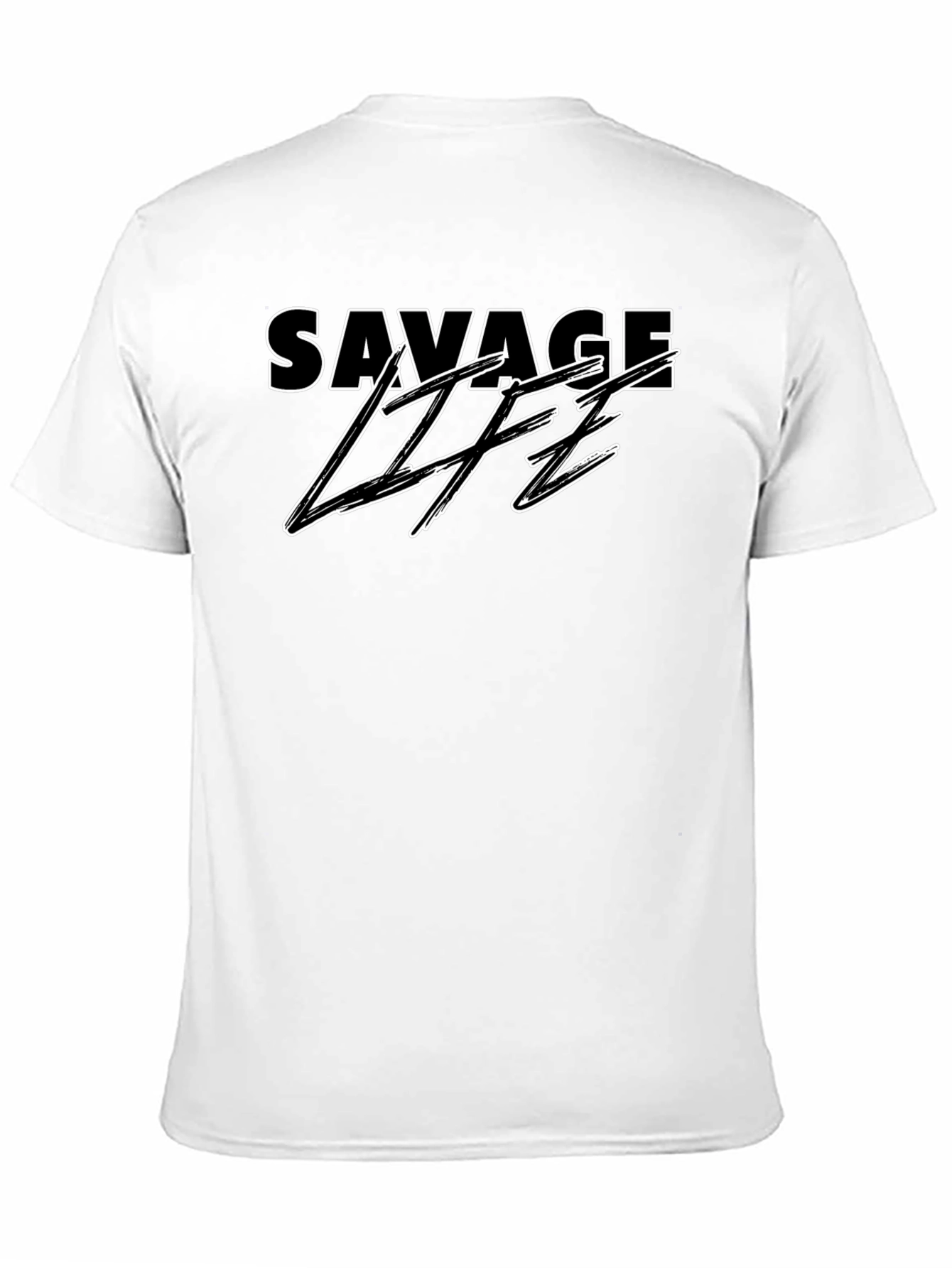Savage Life Black Graphic T-Shirt