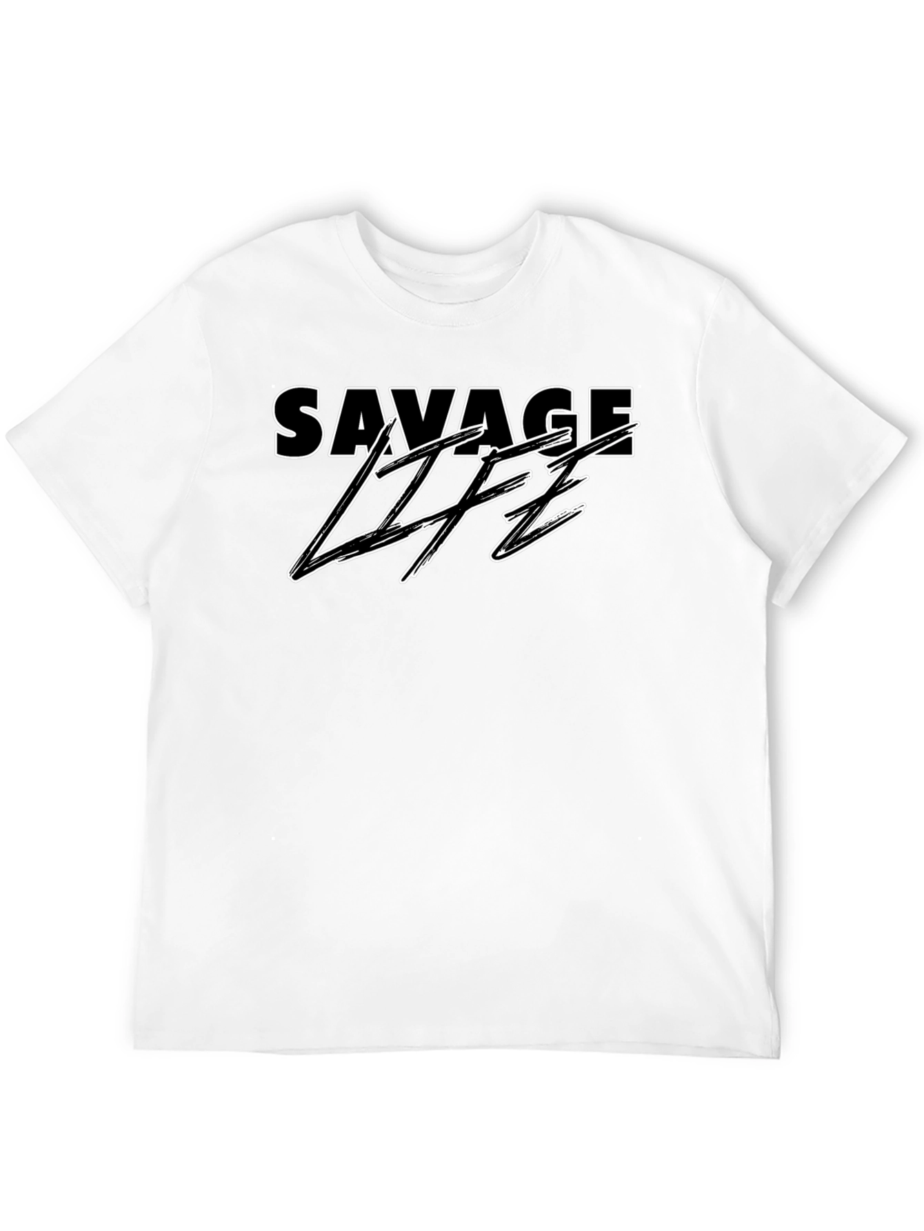 Savage Life Black Graphic T-Shirt
