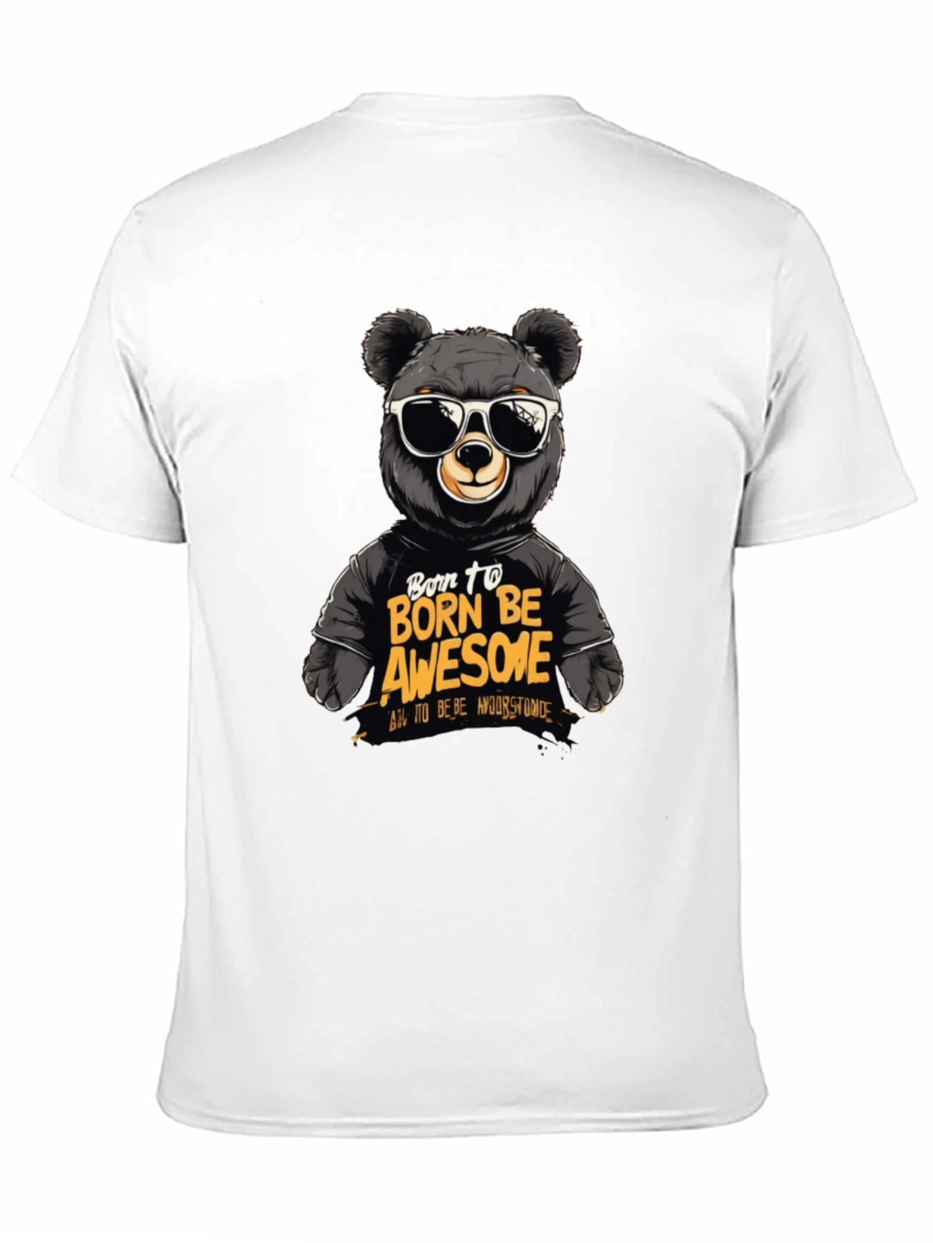 Born To Be Awesome Bear Graphic Tee