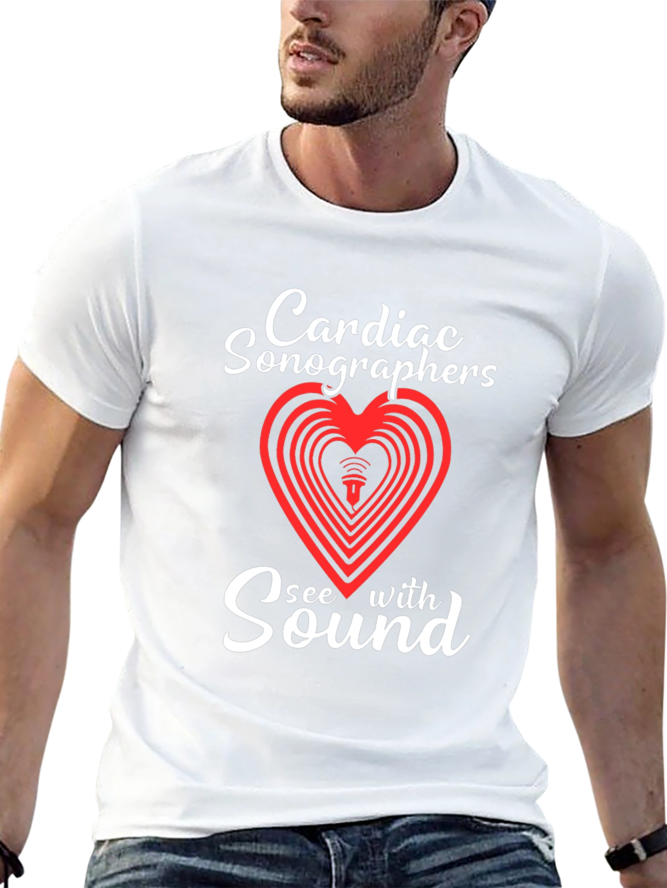Cardiac Sonographer See With Sound T-Shirt